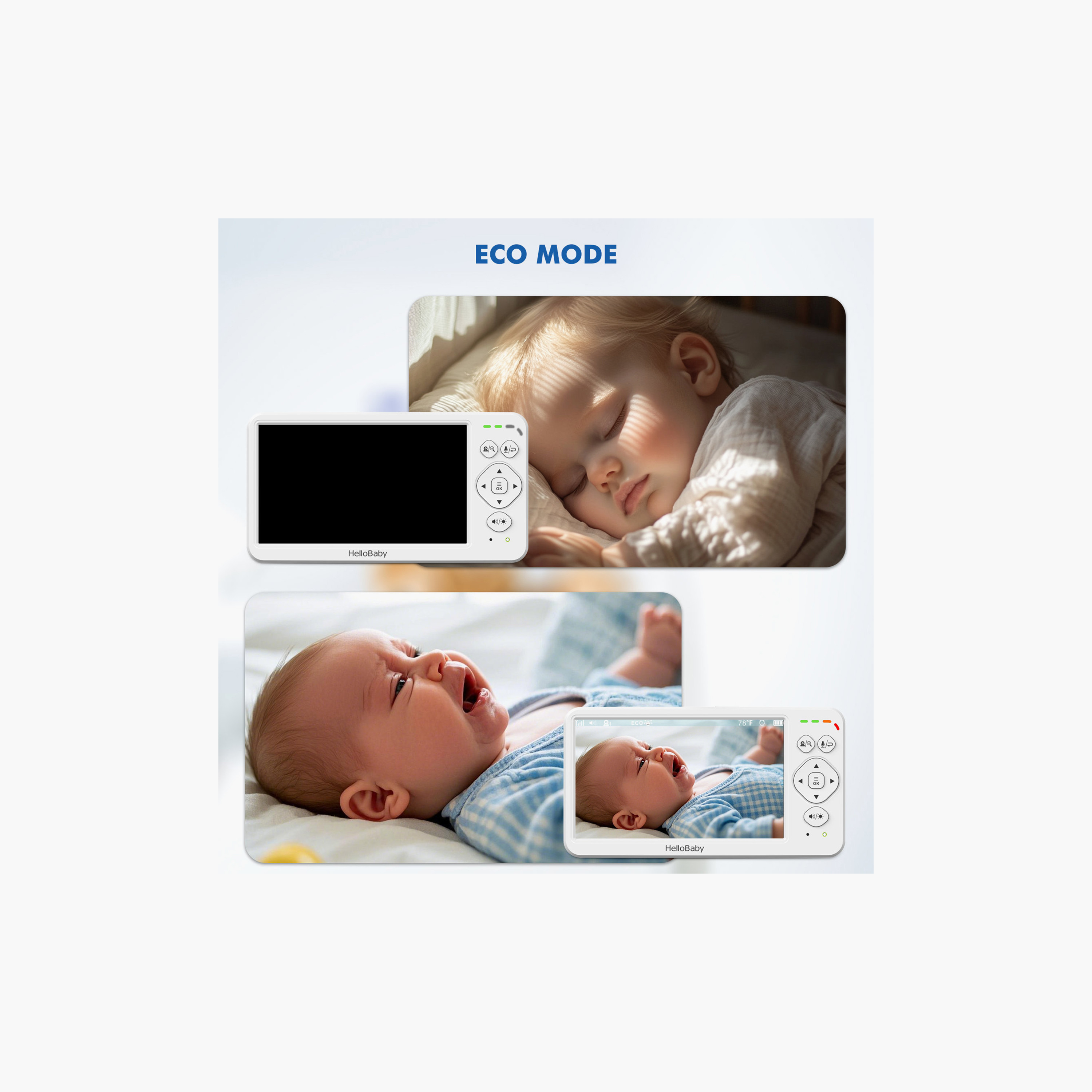 HelloBaby 4.3 inch LCD Video Baby Monitor with Remote Pan-baby-healthandsafety-babymonitors-image-10