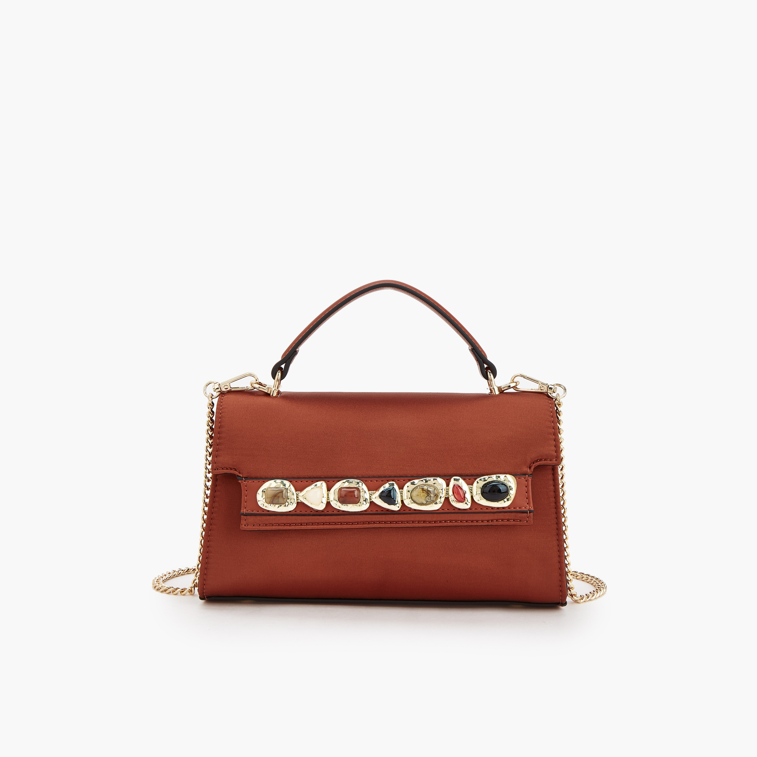 شنطة كروس بودي بحمالة سلسلة قابلة للفصل وتزيينات من إيل-women-bagsandwallets-handbags-image-1