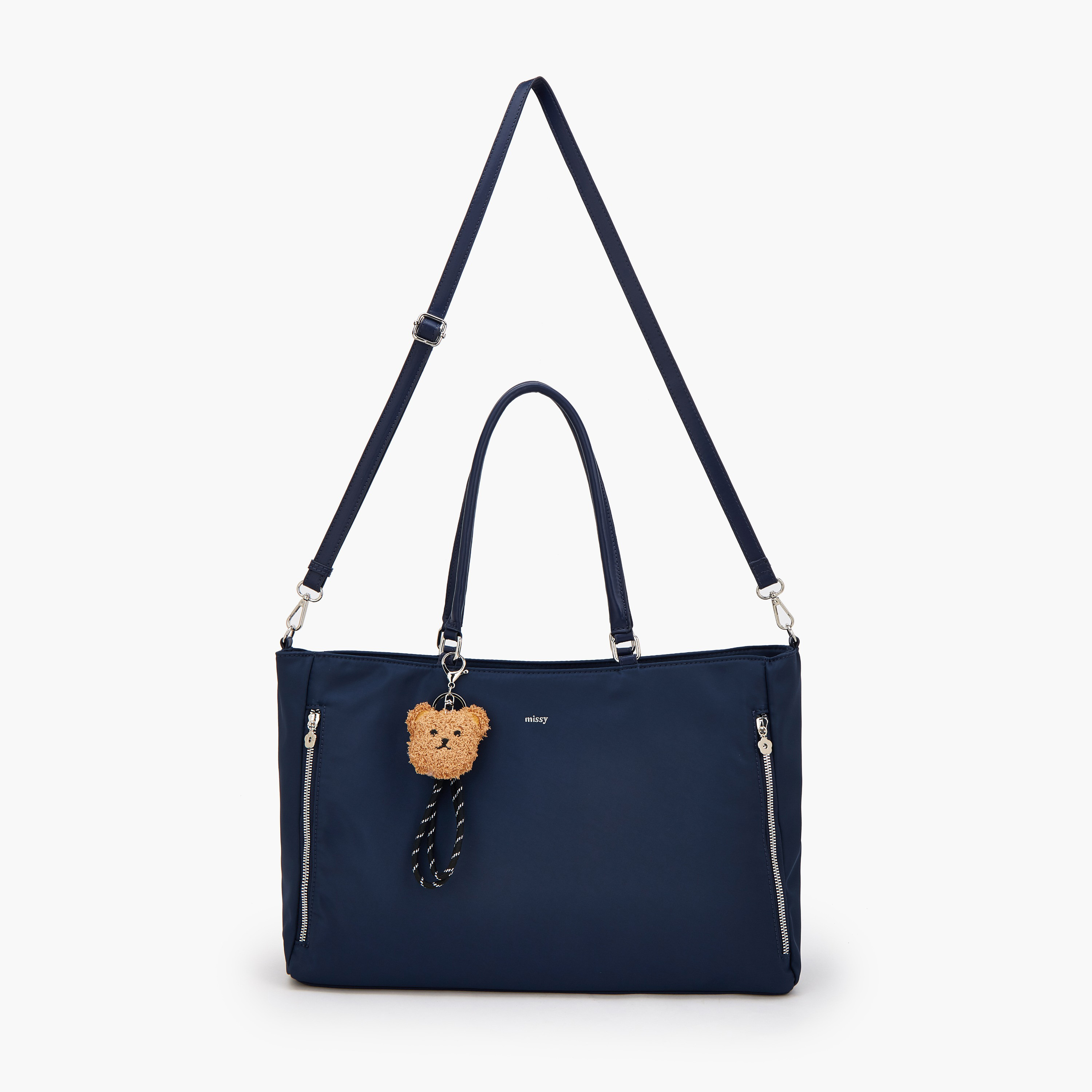 شنطة توتي مع دلاية دب بسحاب إغلاق من ميسي-women-bagsandwallets-handbags-image-2