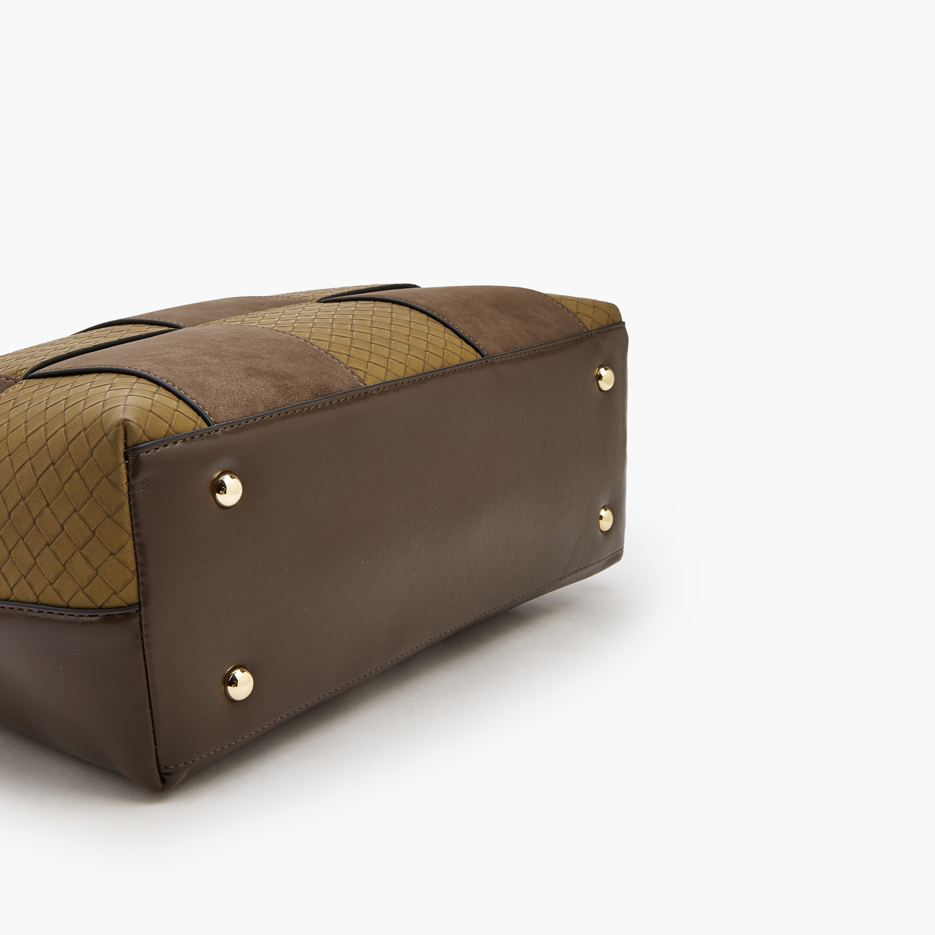 Le Confort Panelled Tote Bag with Zip Closure-women-bagsandwallets-handbags-image-6