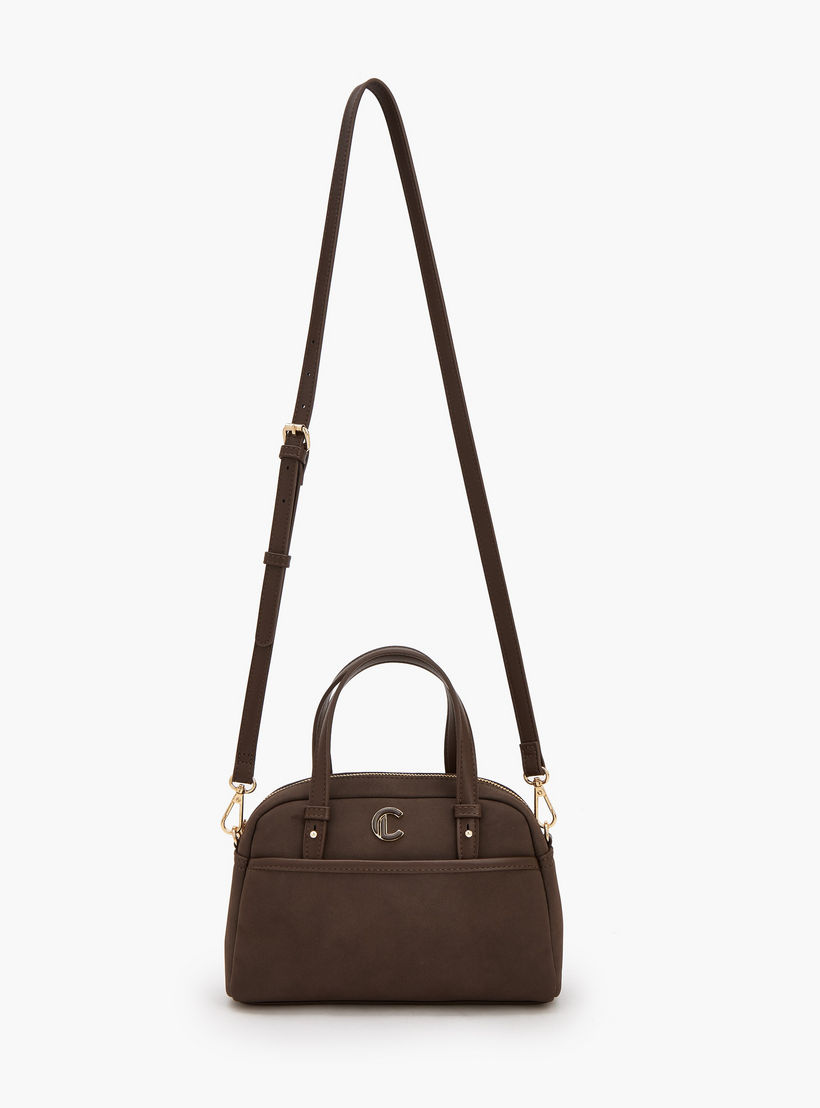 شنطة ساتشل سادة بسحاب إغلاق من لو كونفورت-women-bagsandwallets-handbags-image-2
