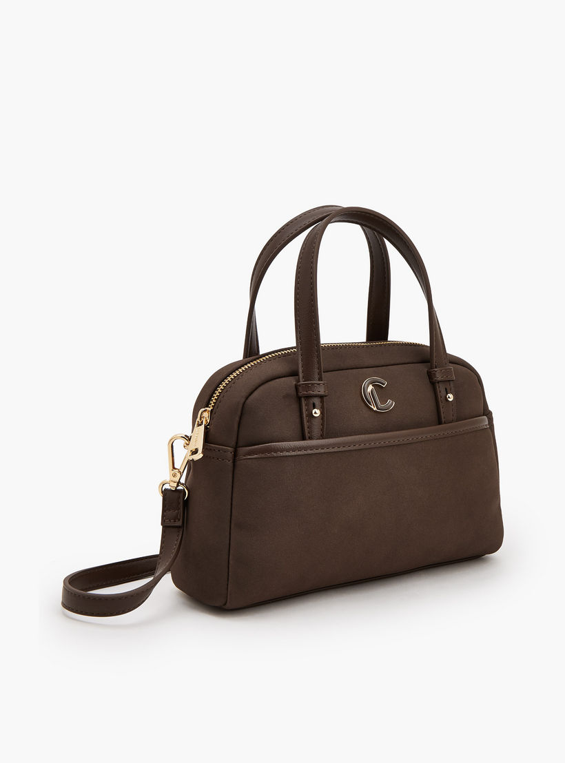 شنطة ساتشل سادة بسحاب إغلاق من لو كونفورت-women-bagsandwallets-handbags-image-3