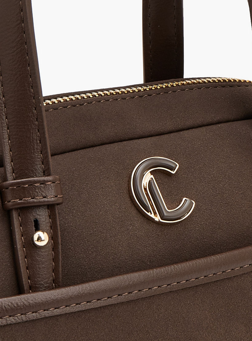شنطة ساتشل سادة بسحاب إغلاق من لو كونفورت-women-bagsandwallets-handbags-image-4