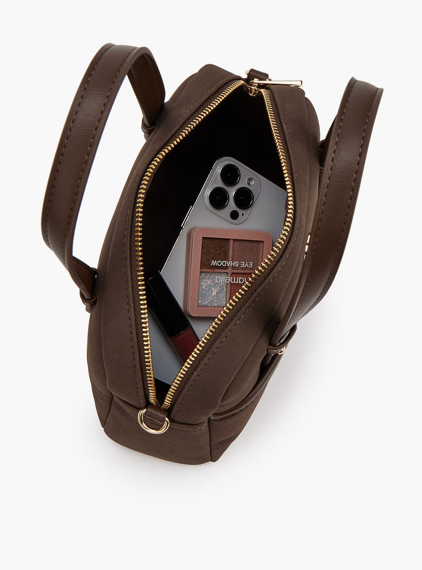 شنطة ساتشل سادة بسحاب إغلاق من لو كونفورت-women-bagsandwallets-handbags-image-7