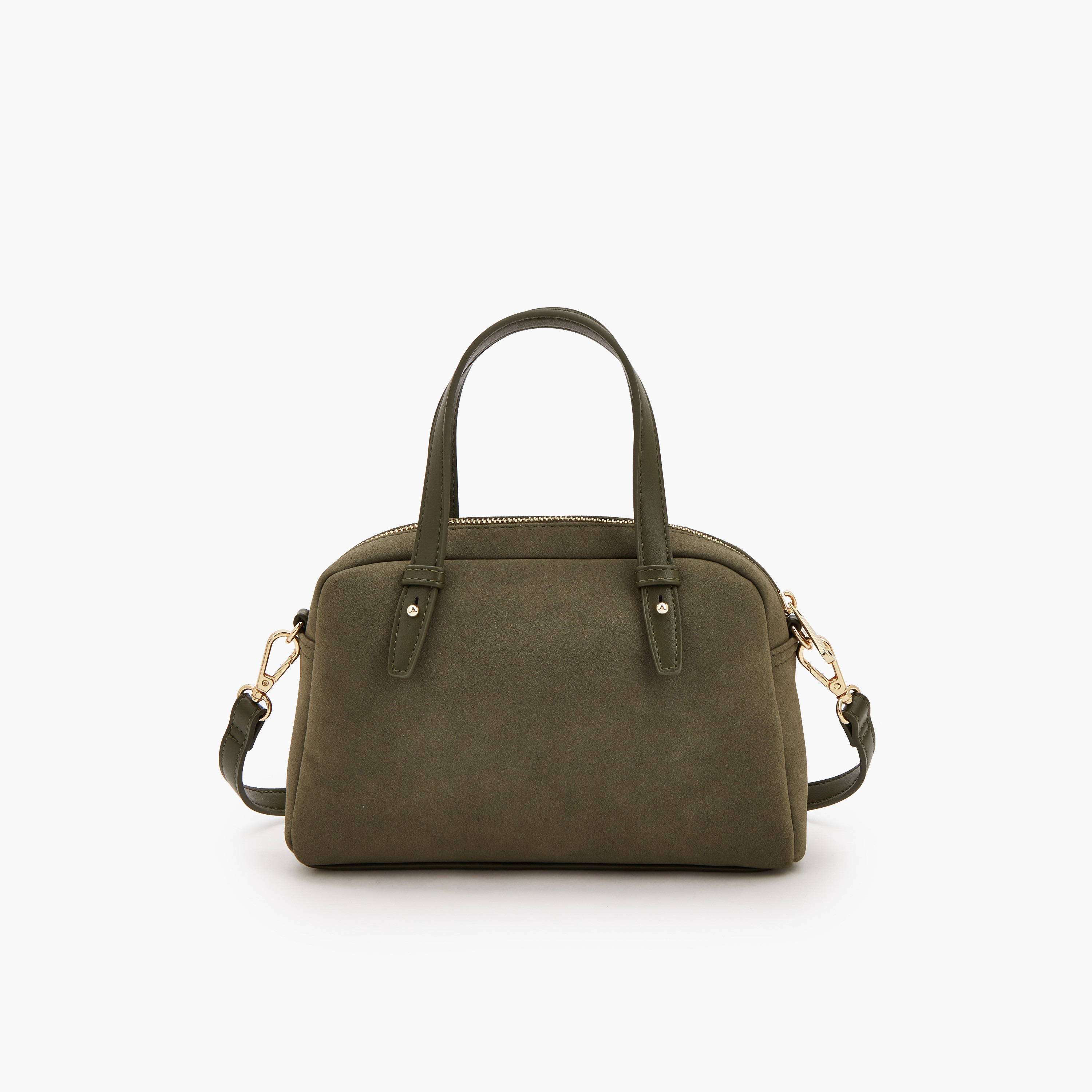 Le Confort Solid Satchel Bag with Zip Closure-women-bagsandwallets-handbags-image-5