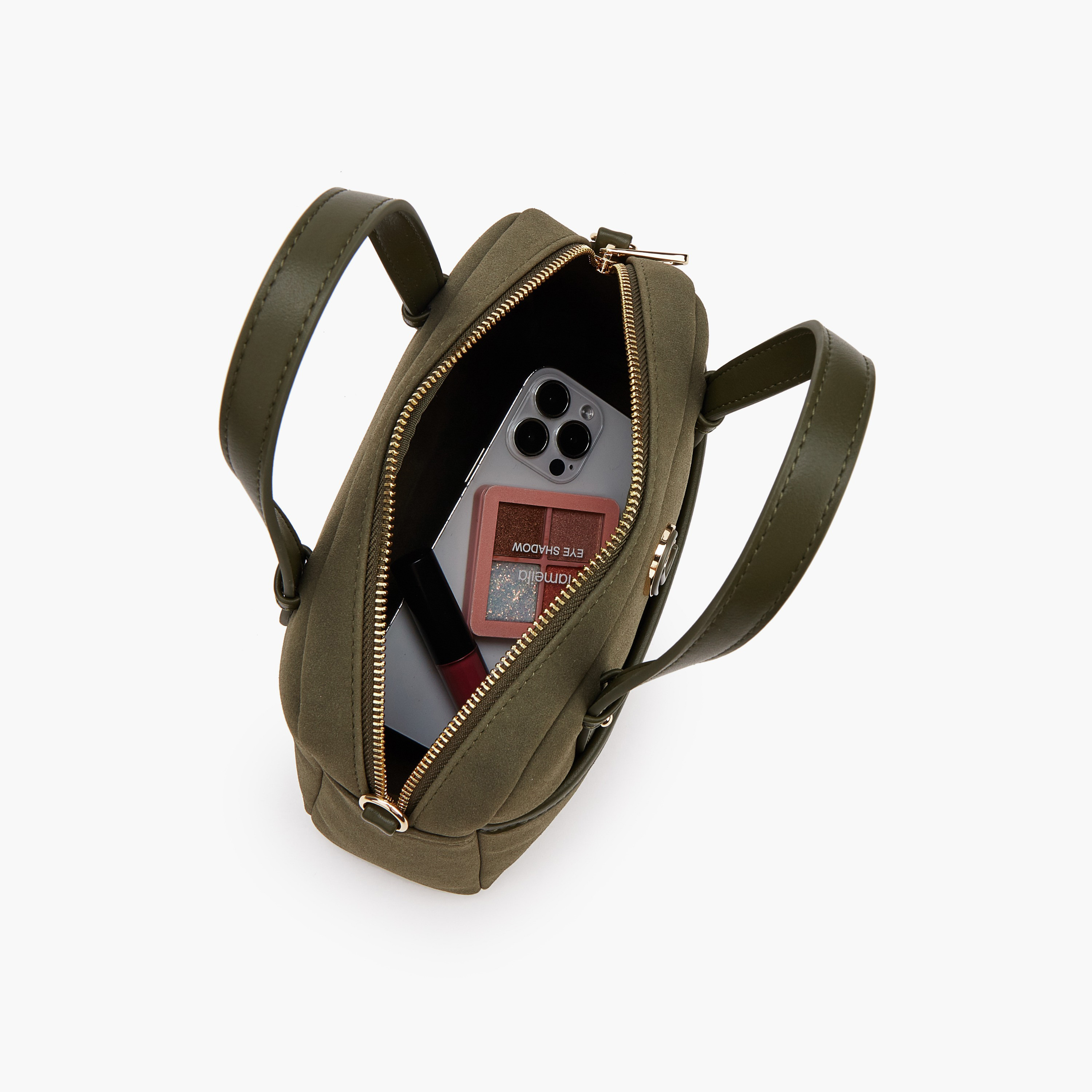 Le Confort Solid Satchel Bag with Zip Closure-women-bagsandwallets-handbags-image-7