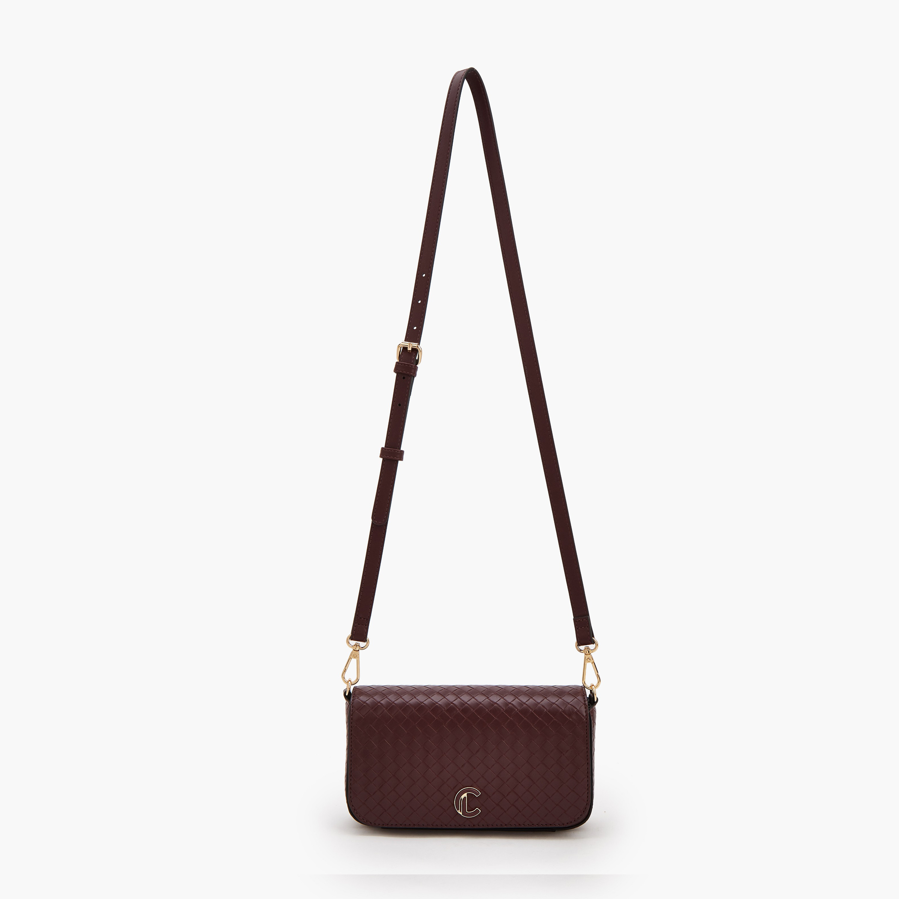 شنطة كروس بودي منسوجة بزر إغلاق من لو كونفورت-women-bagsandwallets-handbags-image-2