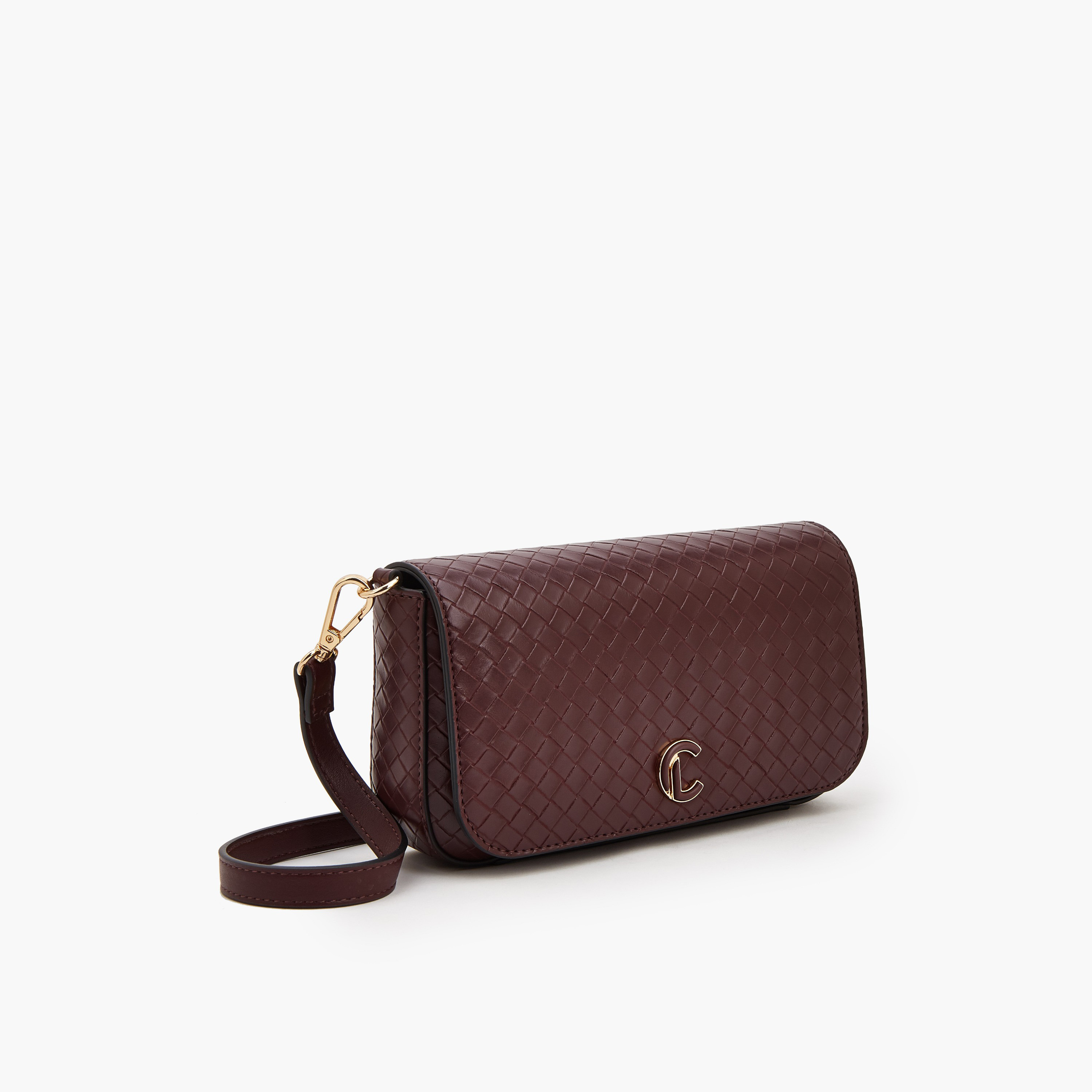 شنطة كروس بودي منسوجة بزر إغلاق من لو كونفورت-women-bagsandwallets-handbags-image-3
