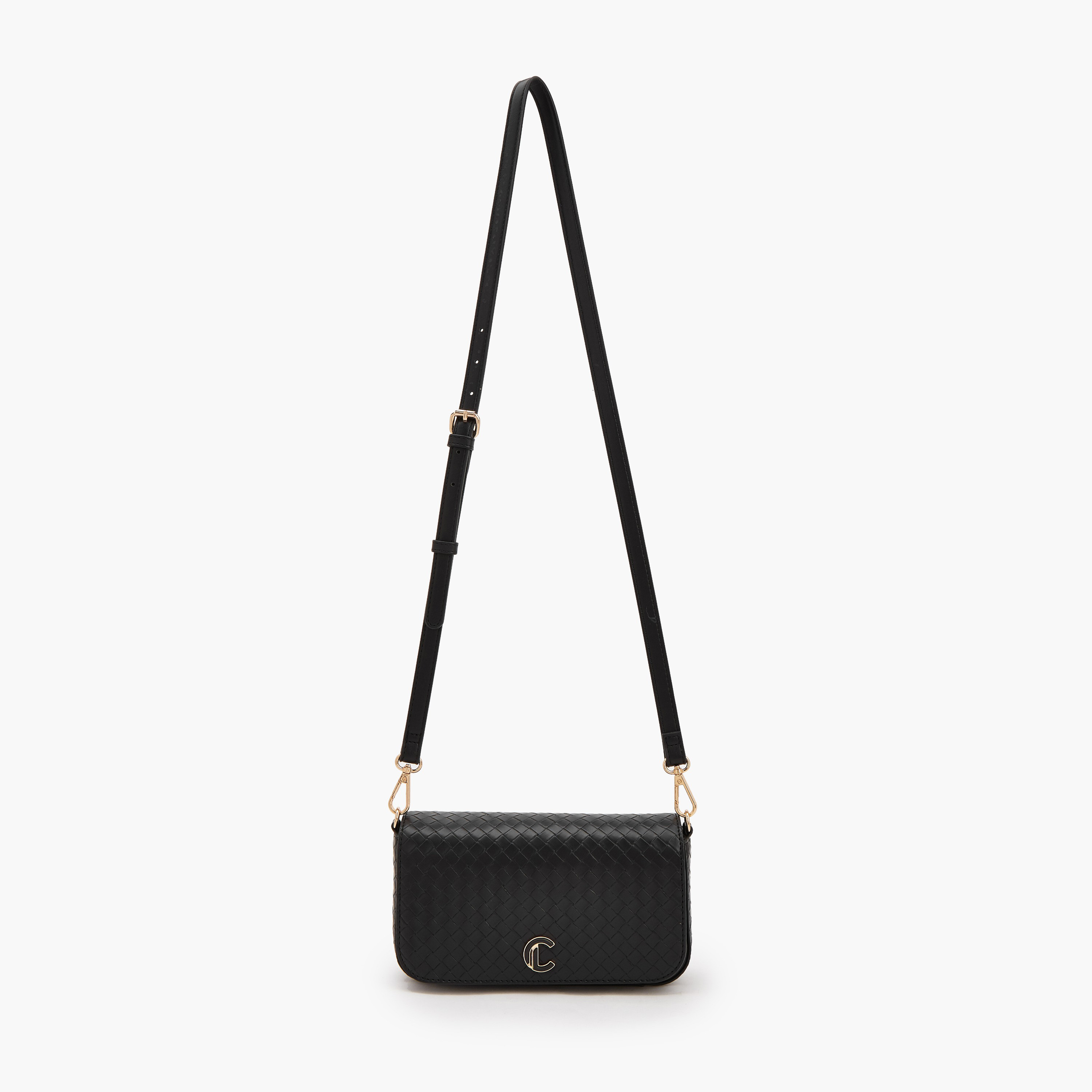شنطة كروس بودي منسوجة بزر إغلاق من لو كونفورت-women-bagsandwallets-handbags-image-2