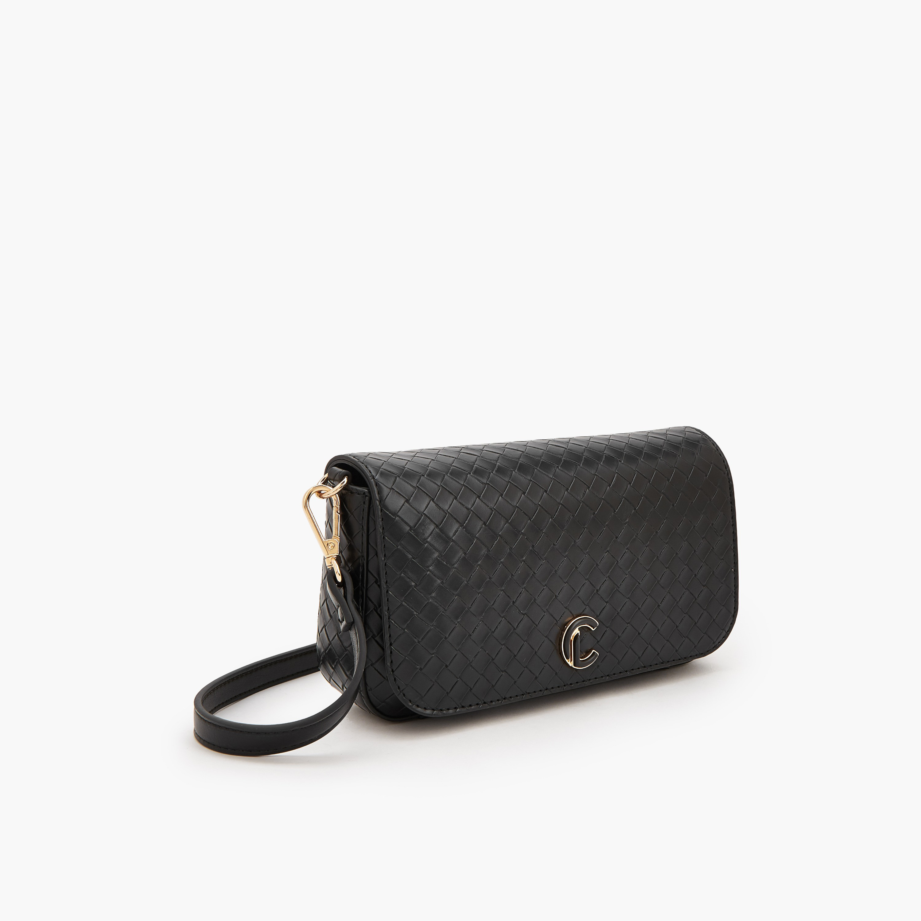 شنطة كروس بودي منسوجة بزر إغلاق من لو كونفورت-women-bagsandwallets-handbags-image-3