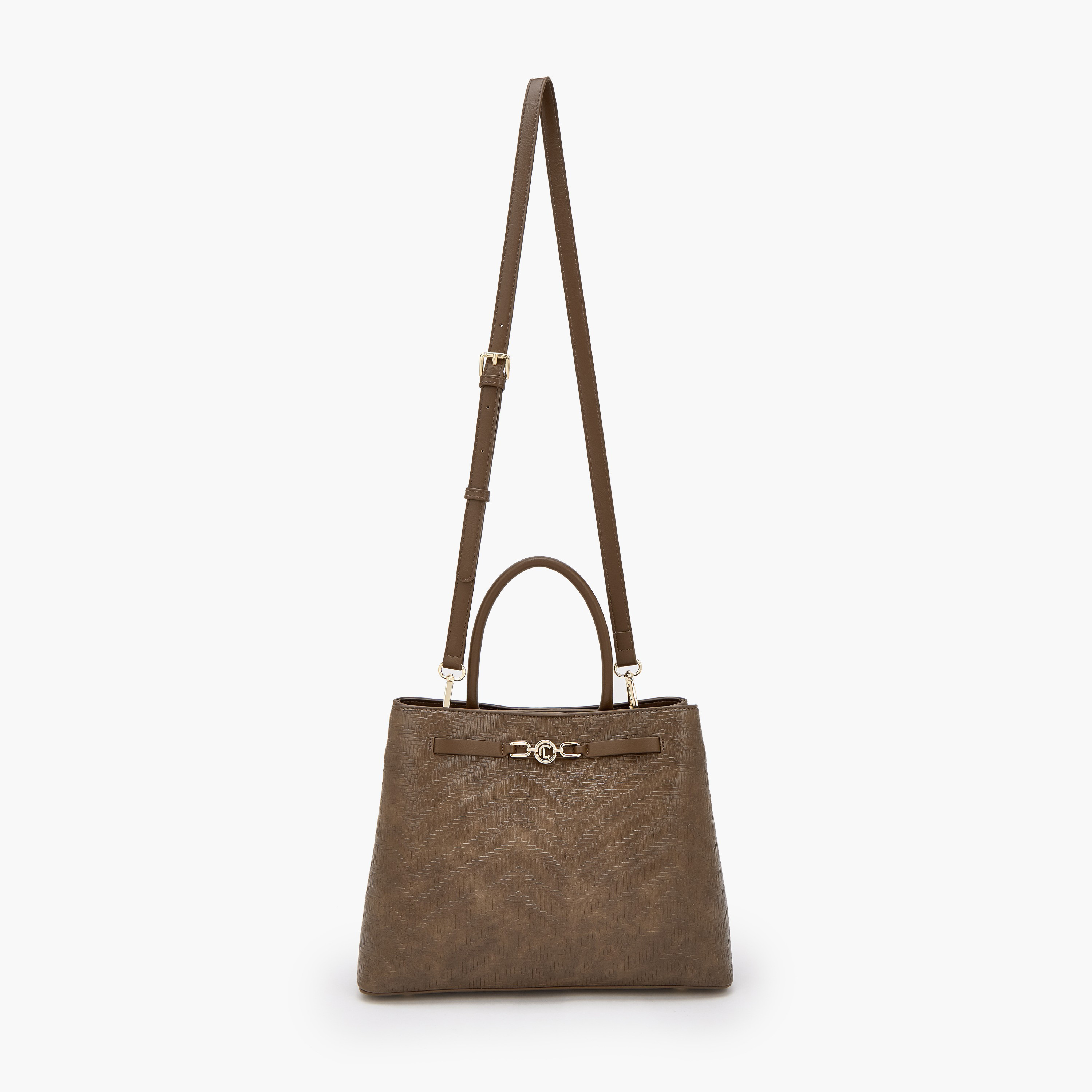 Le Confort Textured Tote Bag with Magnetic Closure-women-bagsandwallets-handbags-image-2