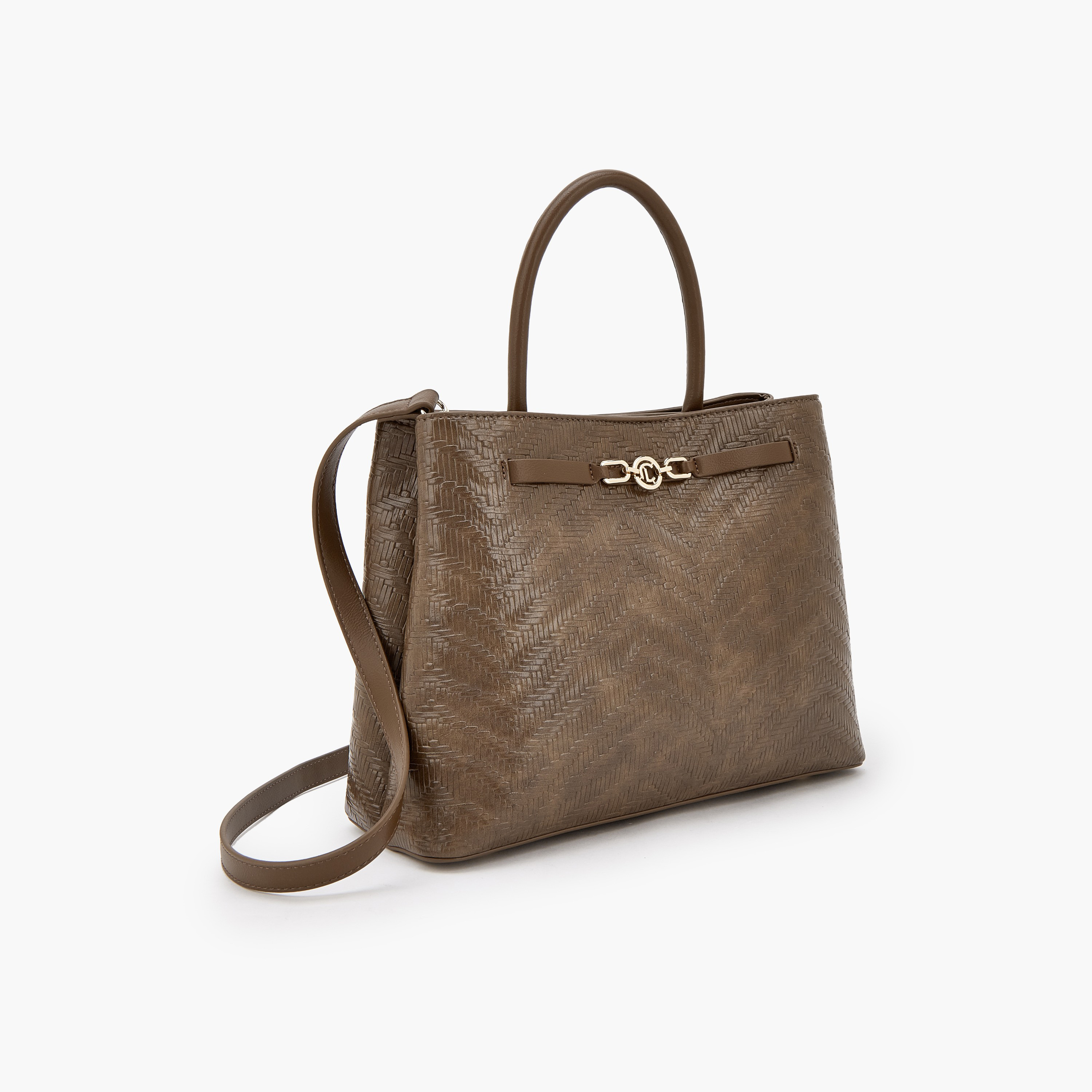 Le Confort Textured Tote Bag with Magnetic Closure-women-bagsandwallets-handbags-image-3