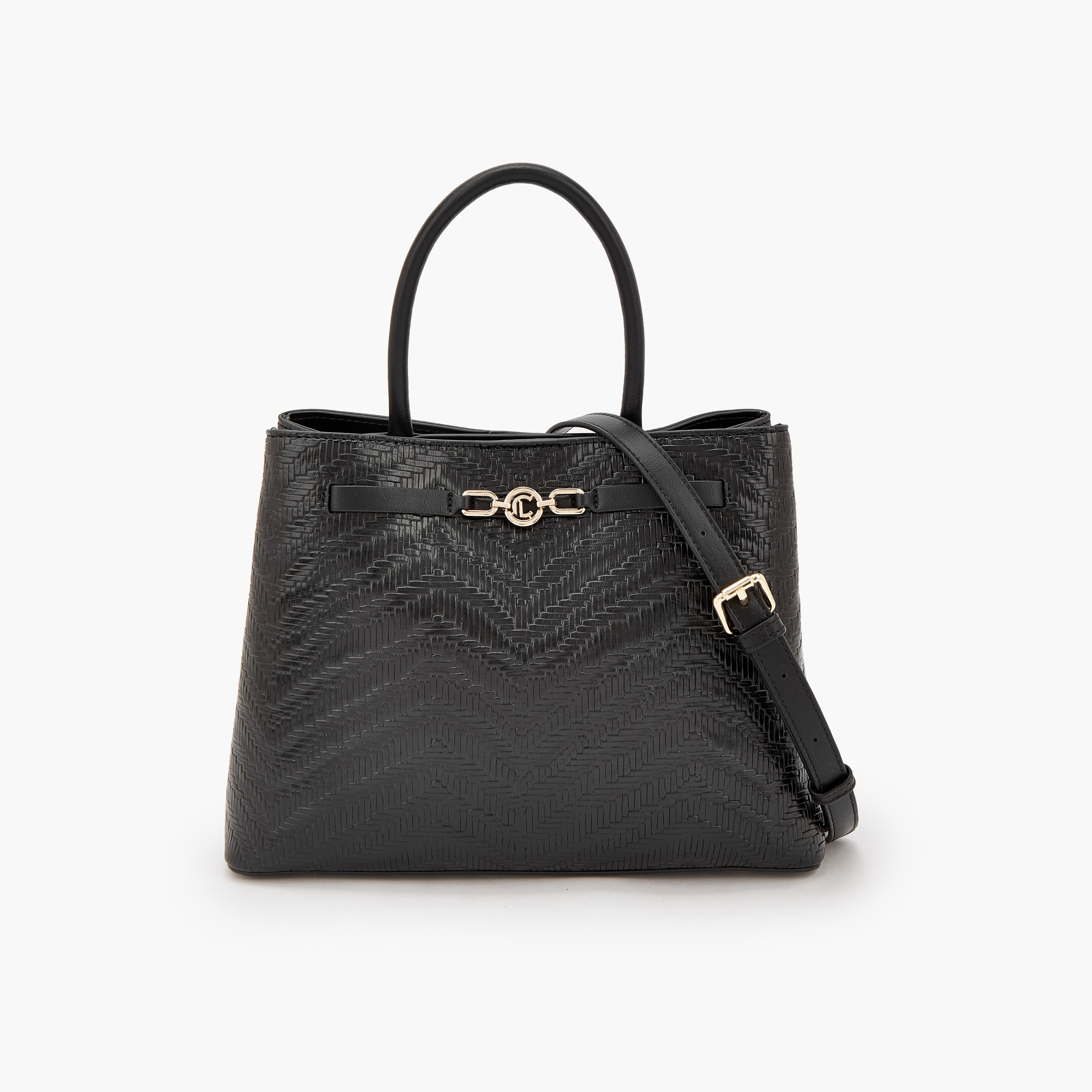 Le Confort Textured Tote Bag with Magnetic Closure-women-bagsandwallets-handbags-image-1