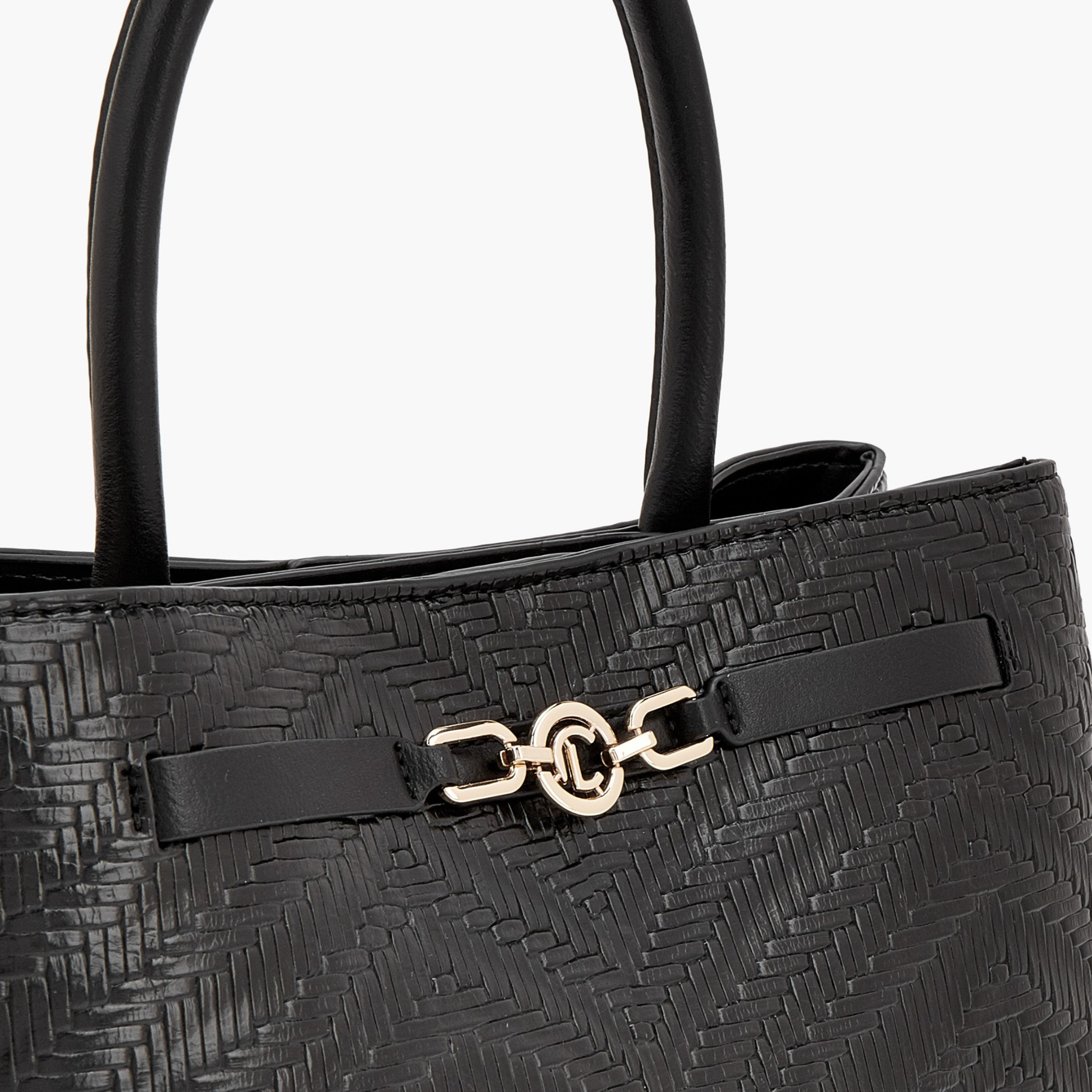 Le Confort Textured Tote Bag with Magnetic Closure-women-bagsandwallets-handbags-image-4