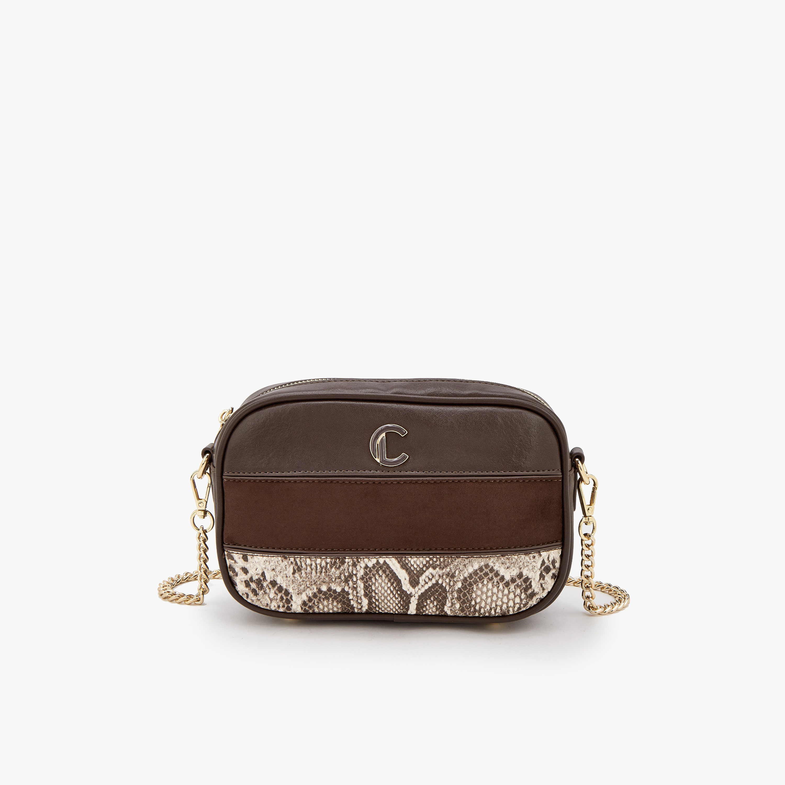 Le Confort Animal Print Crossbody Bag with Zip Closure-women-bagsandwallets-handbags-image-1