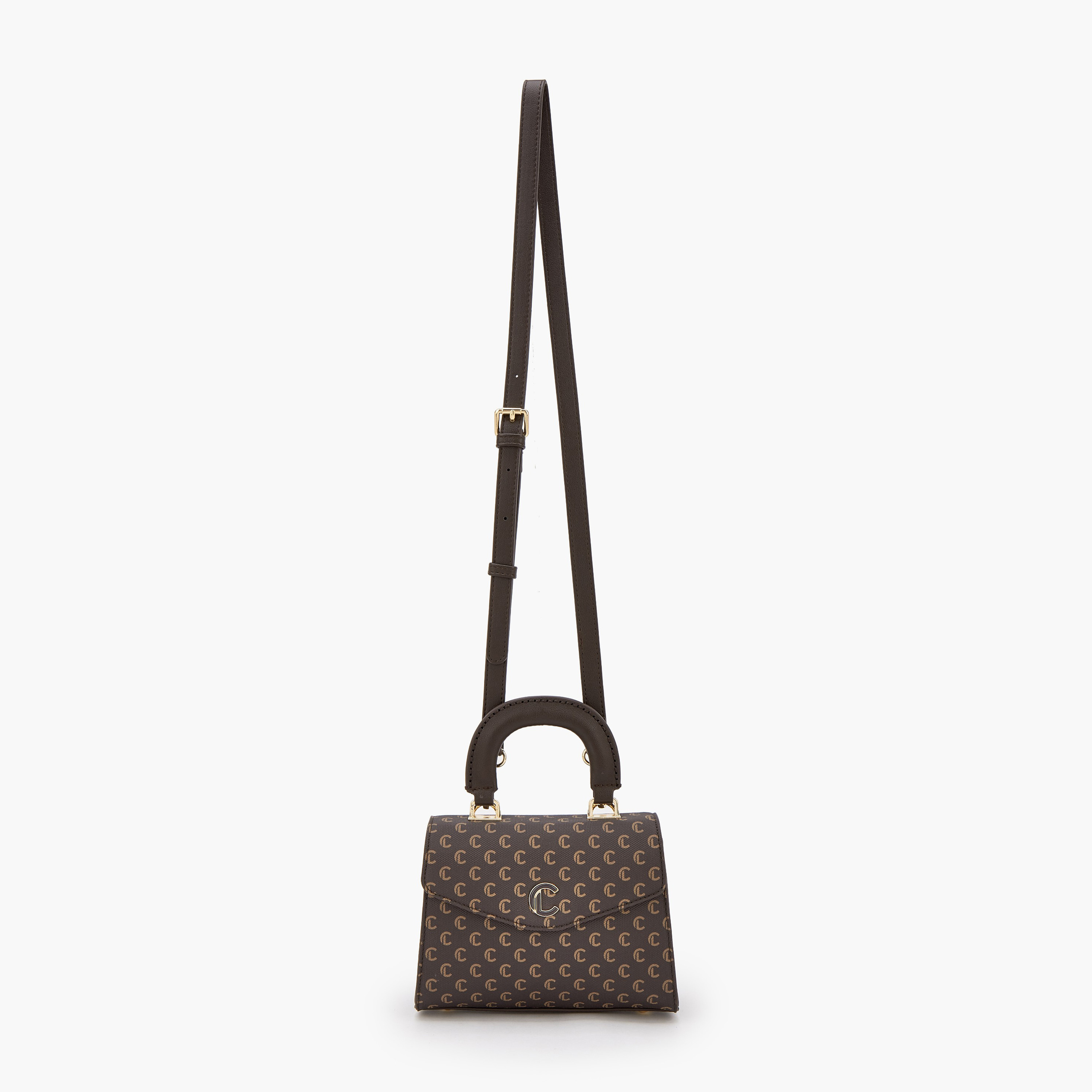 شنطة ساتشيل بمقبض علوي وطبعات مونوجرام من لو كونفورت-women-bagsandwallets-handbags-image-2