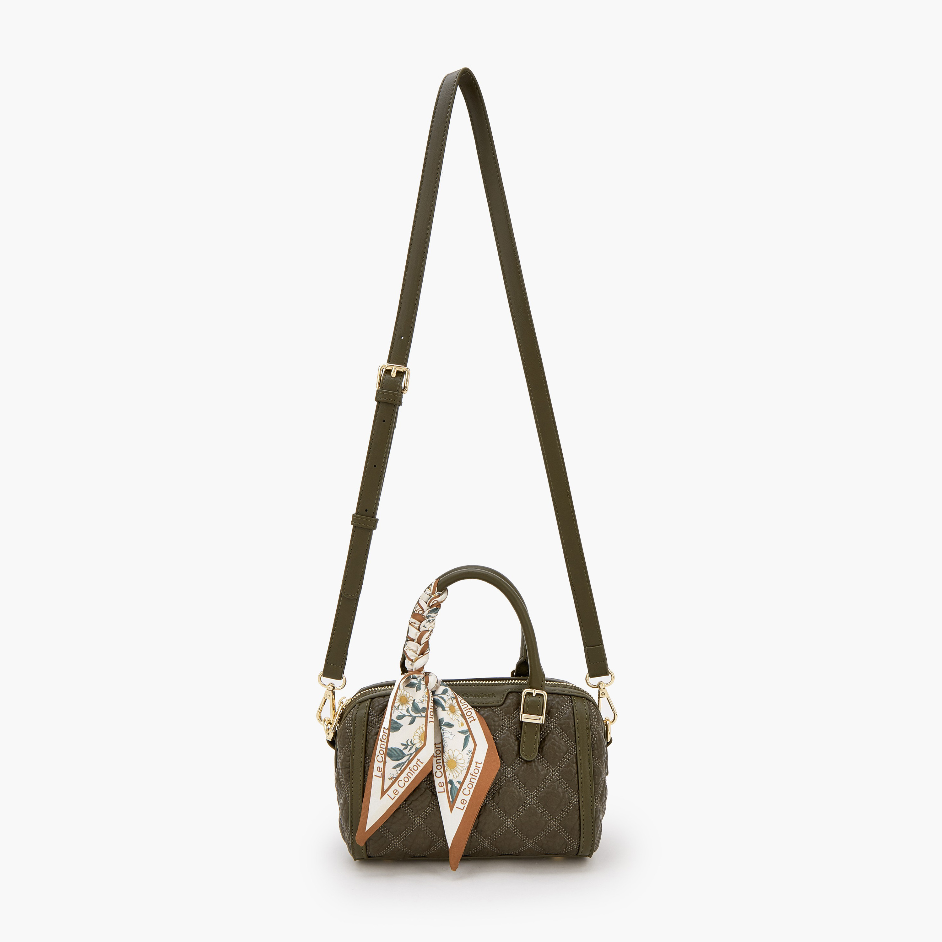 Le Confort Quilted Tote Bag with Scarf Accent-women-bagsandwallets-handbags-image-2