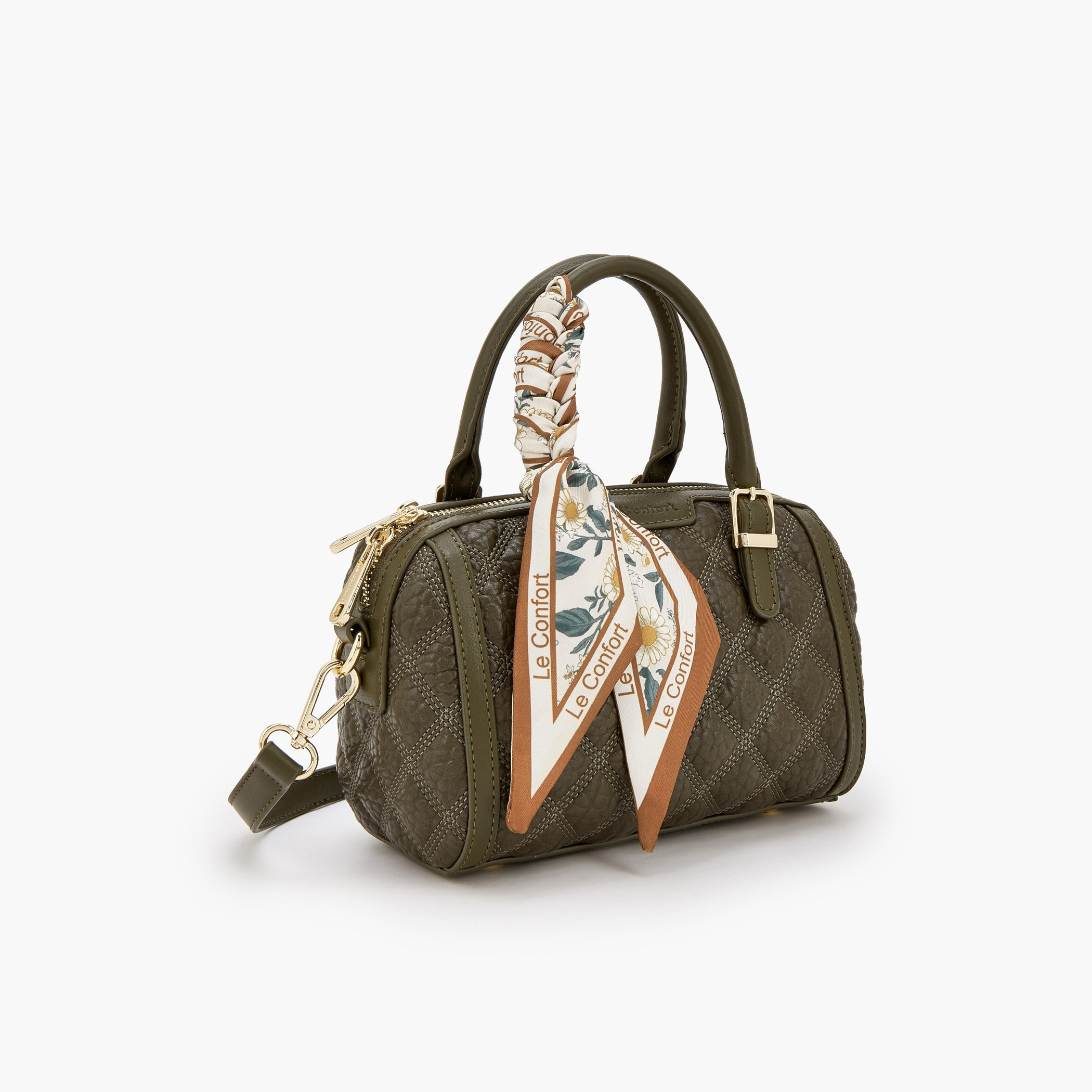 Le Confort Quilted Tote Bag with Scarf Accent-women-bagsandwallets-handbags-image-3