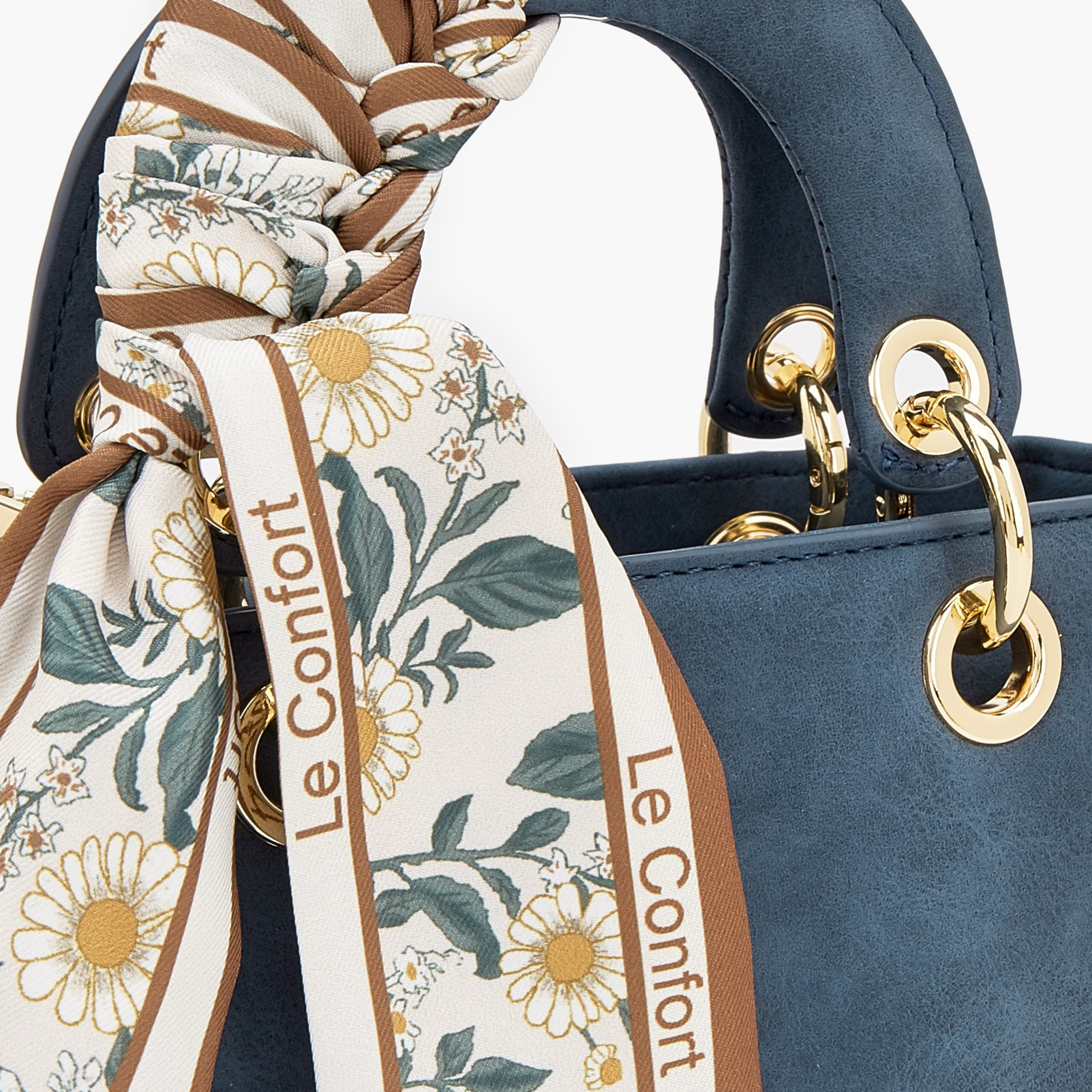 شنطة توتي صغيرة بارزة الملمس بوشاح من لو كونفورت-women-bagsandwallets-handbags-image-4