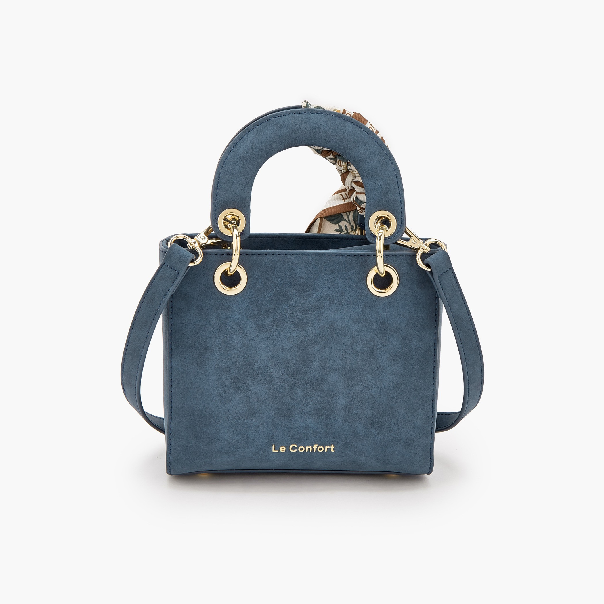 شنطة توتي صغيرة بارزة الملمس بوشاح من لو كونفورت-women-bagsandwallets-handbags-image-5
