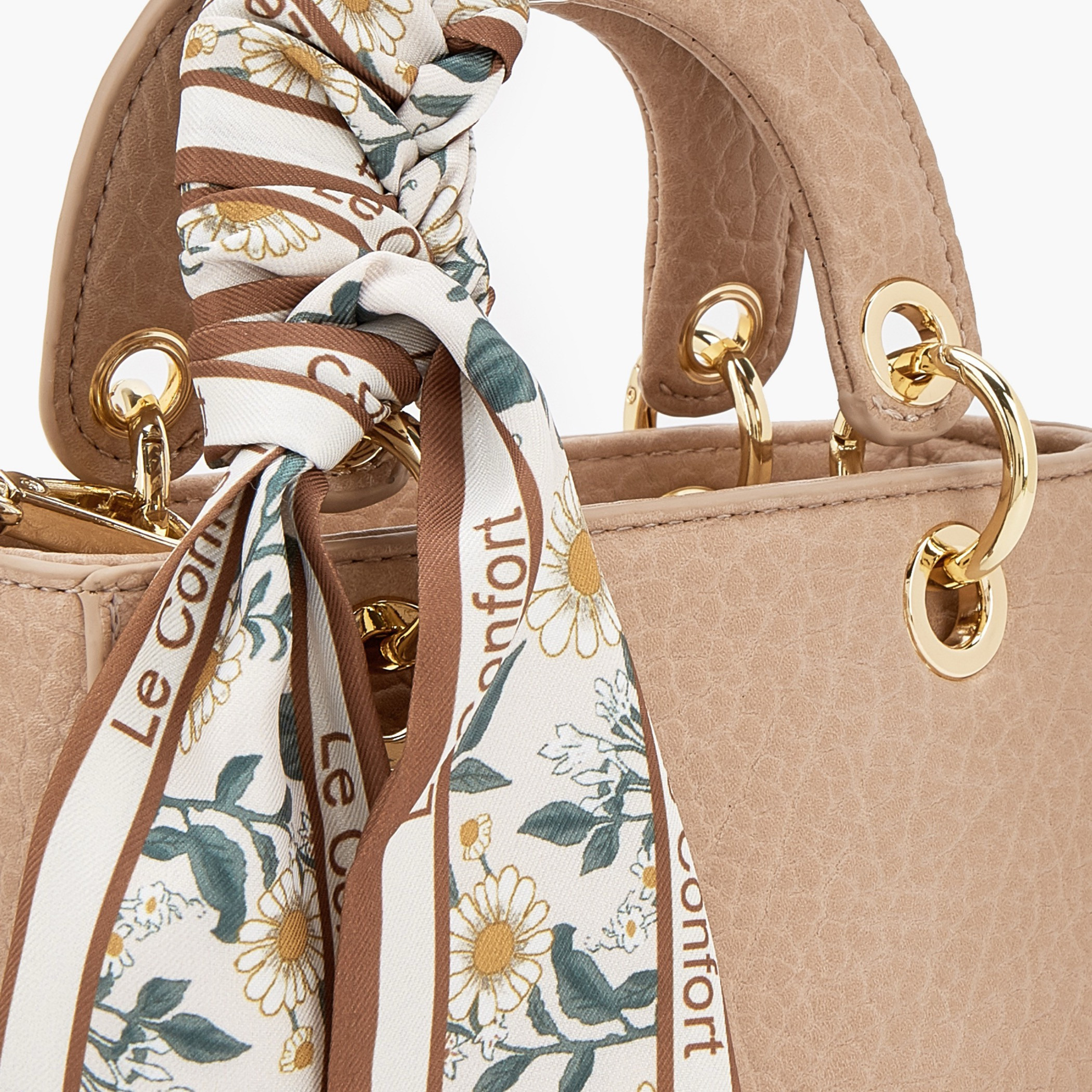 شنطة توتي صغيرة بارزة الملمس بوشاح من لو كونفورت-women-bagsandwallets-handbags-image-4