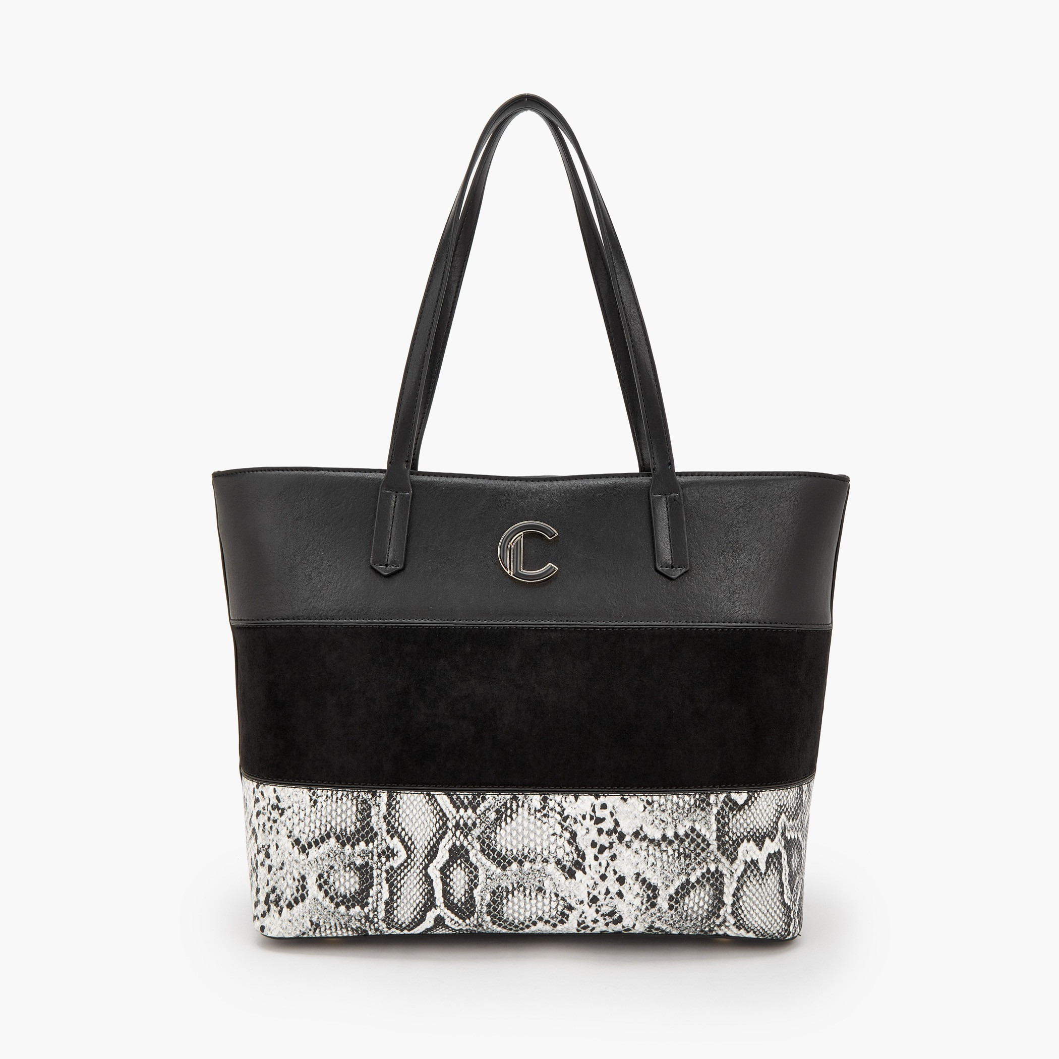 Le Confort Animal Print Tote Bag with Zip Closure-women-bagsandwallets-handbags-image-1