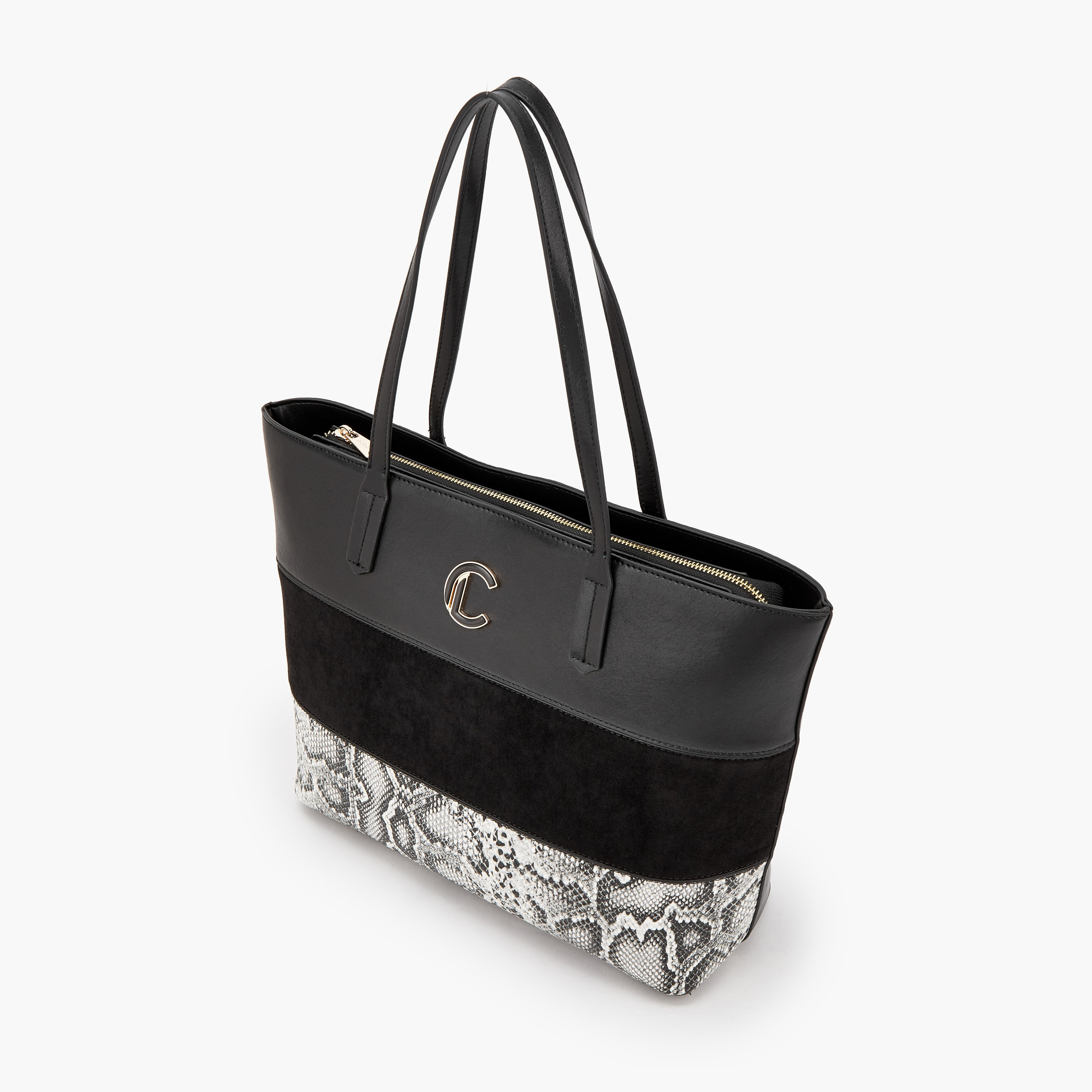 Le Confort Animal Print Tote Bag with Zip Closure-women-bagsandwallets-handbags-image-5