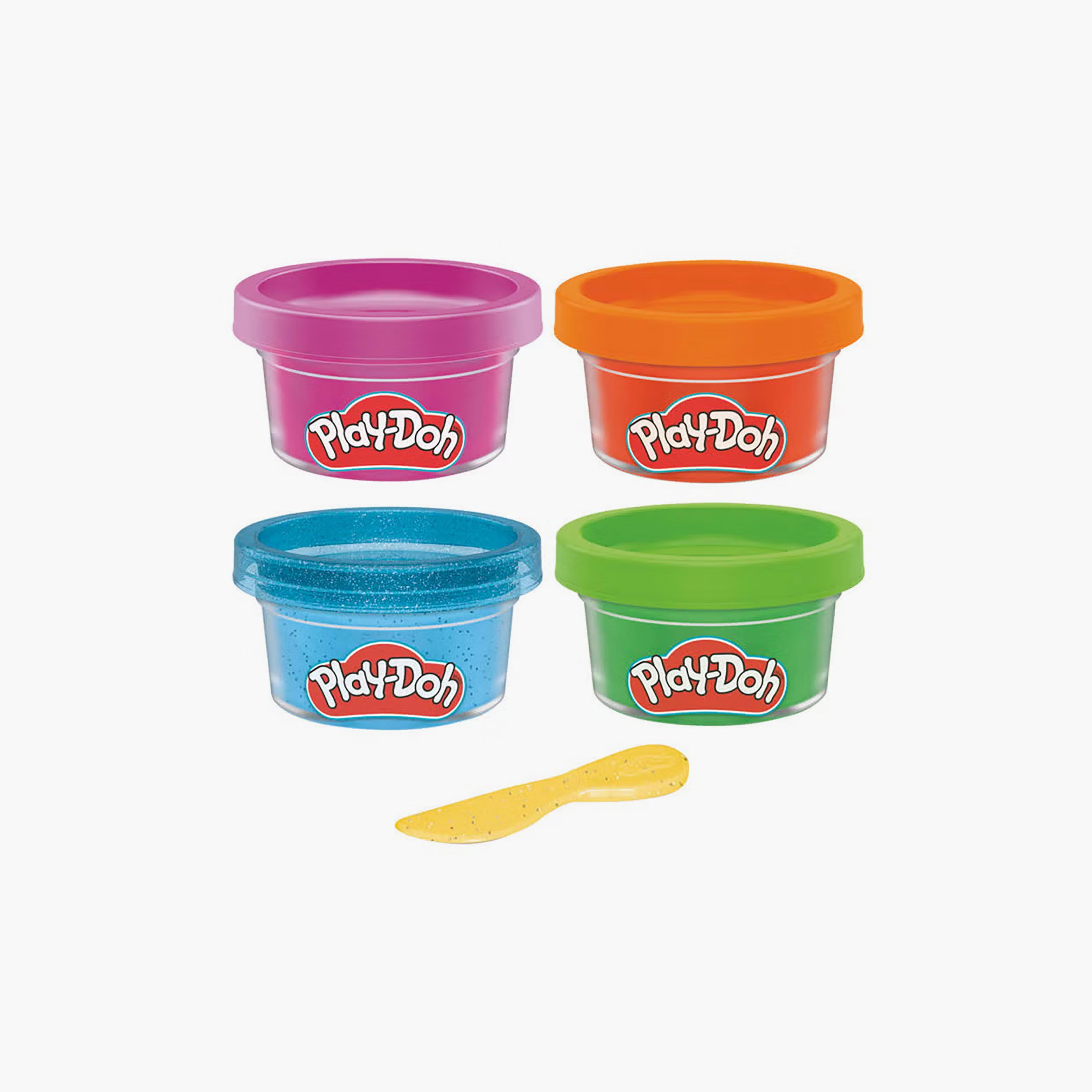 طقم بلاي-دوه 4 قطع عبوات صلصال ملونة مع سكين-toys-educational-doughtoys-image-1