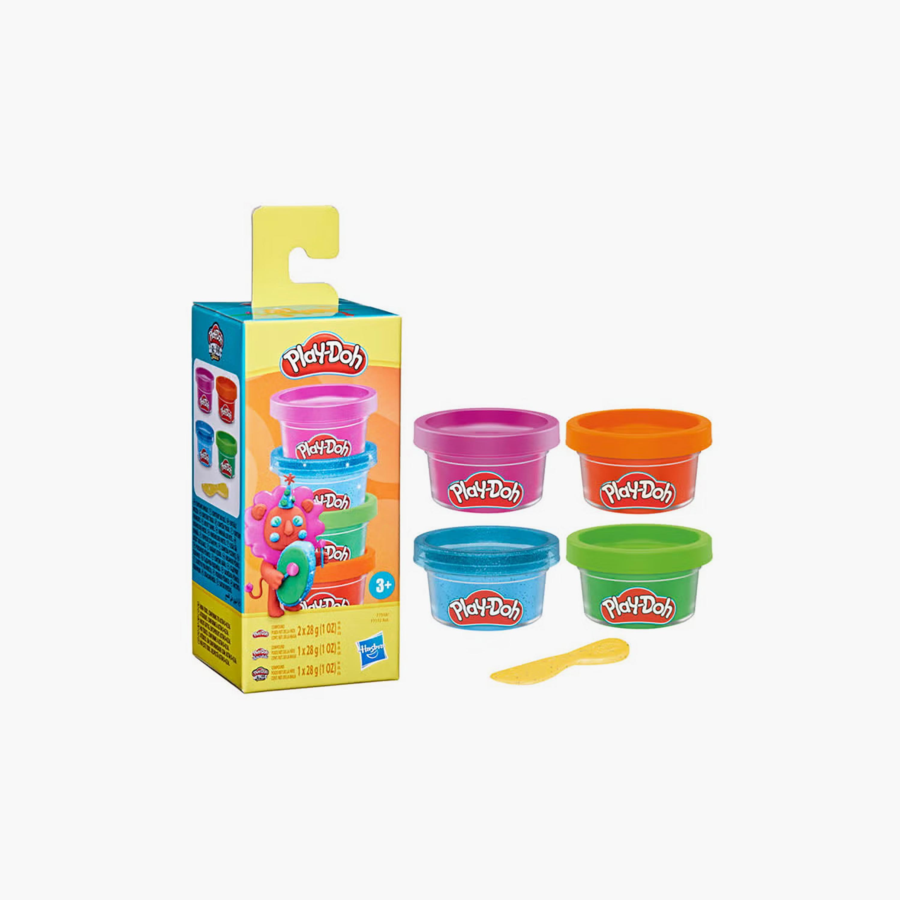 طقم بلاي-دوه 4 قطع عبوات صلصال ملونة مع سكين-toys-educational-doughtoys-image-2