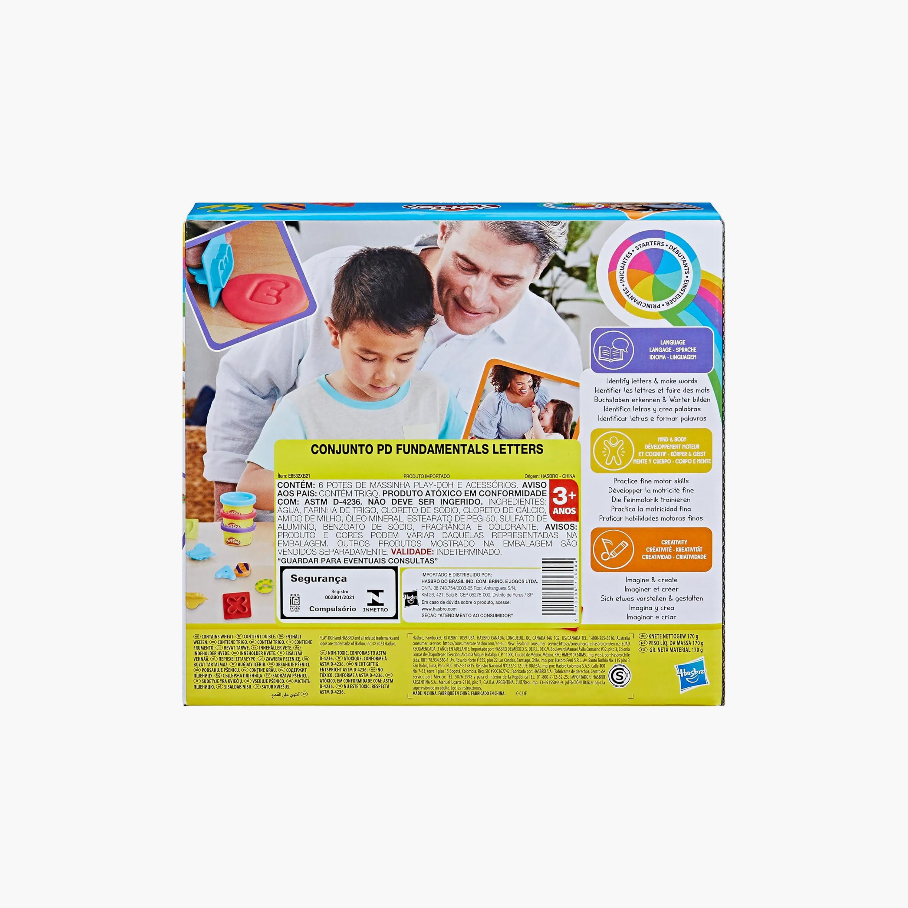 Play-Doh 6-Piece Colourful Compound Tubs with Alphabets Stamps-toys-educational-doughtoys-image-8