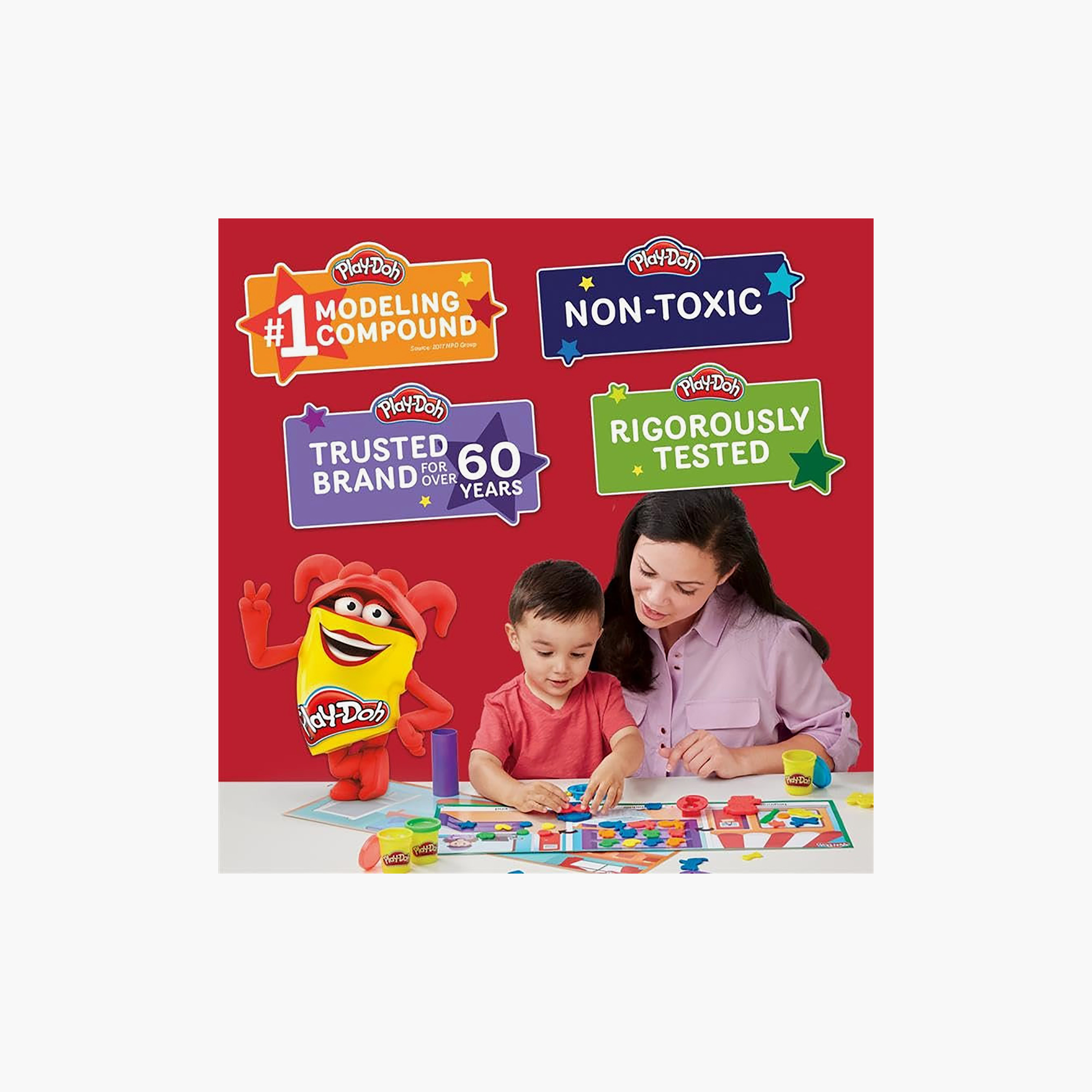 Hasbro Play Doh 4-Piece Classic Dough Compound Cans-toys-educational-doughtoys-image-2