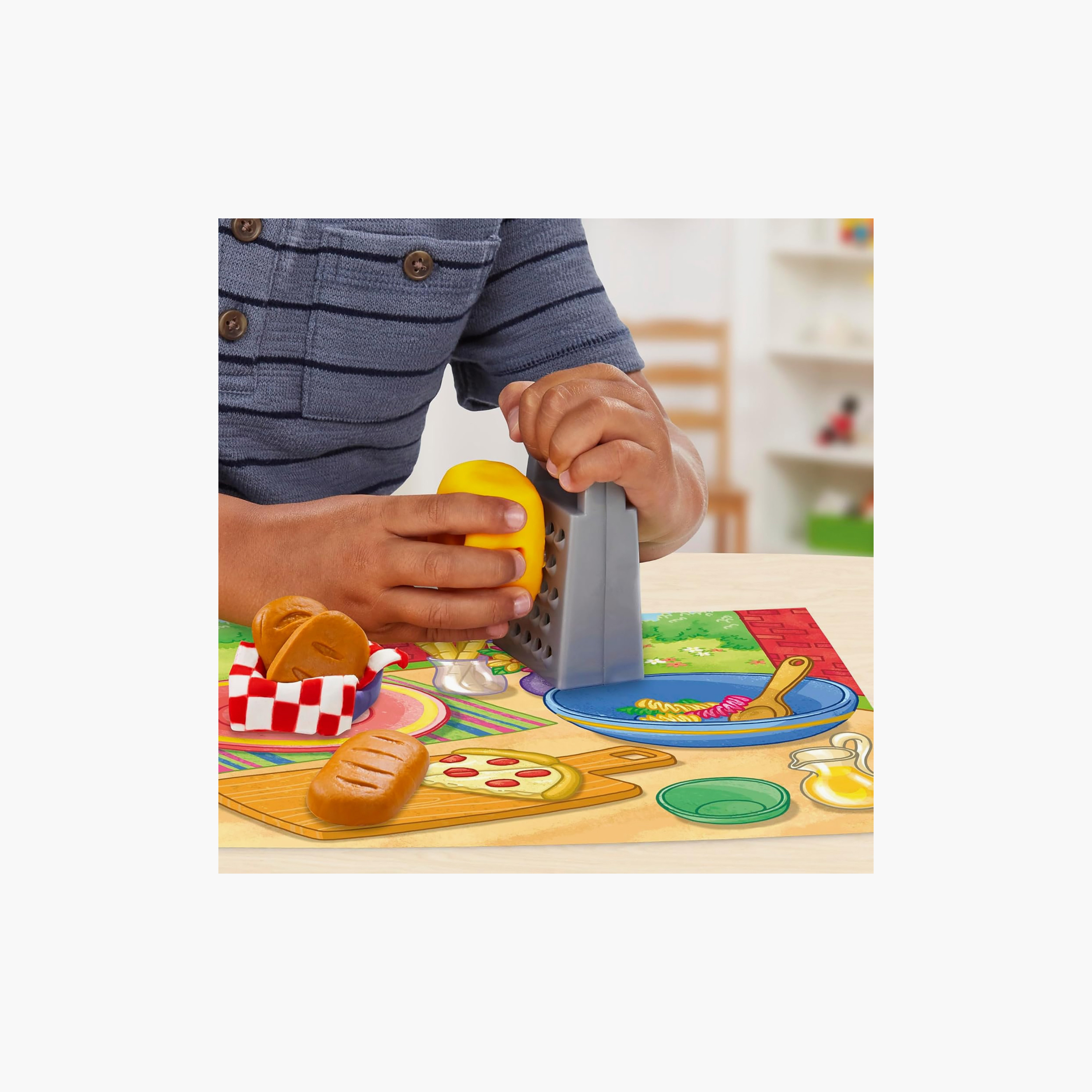 طقم لعب عشاء الباستا بلاي دو مع علب صلصال 35 قطعة من هاسبرو-toys-educational-doughtoys-image-10