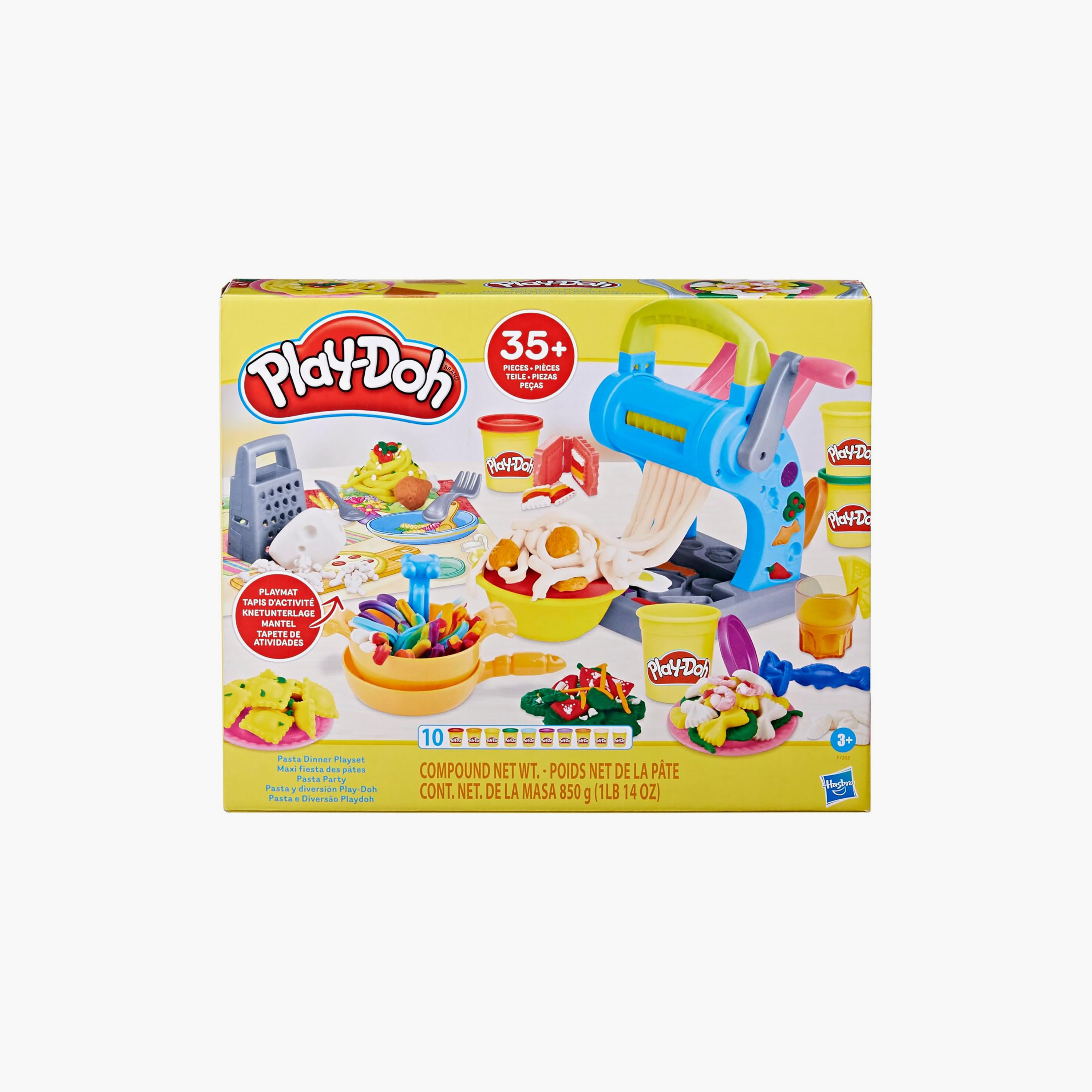 طقم لعب عشاء الباستا بلاي دو مع علب صلصال 35 قطعة من هاسبرو-toys-educational-doughtoys-image-5