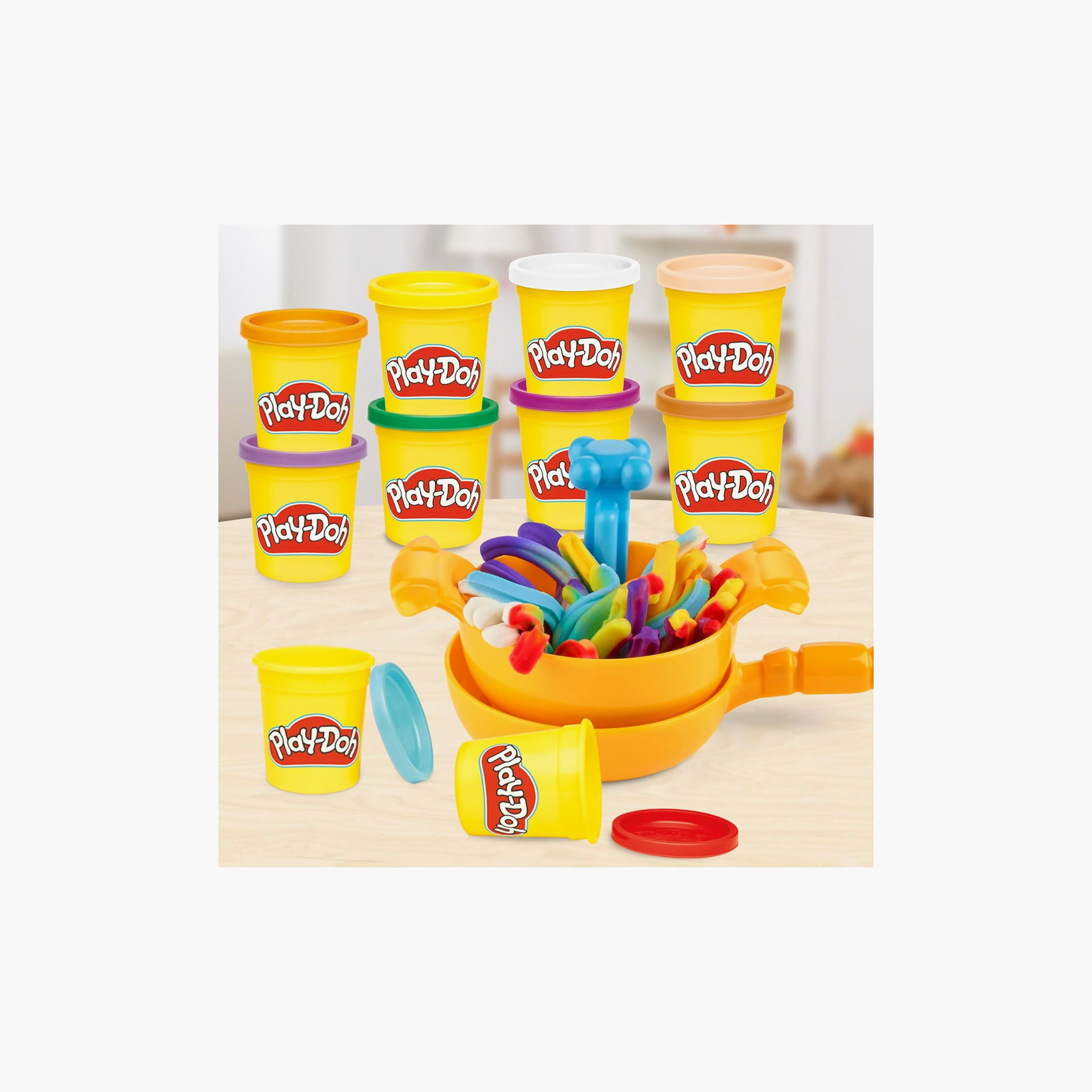 طقم لعب عشاء الباستا بلاي دو مع علب صلصال 35 قطعة من هاسبرو-toys-educational-doughtoys-image-8