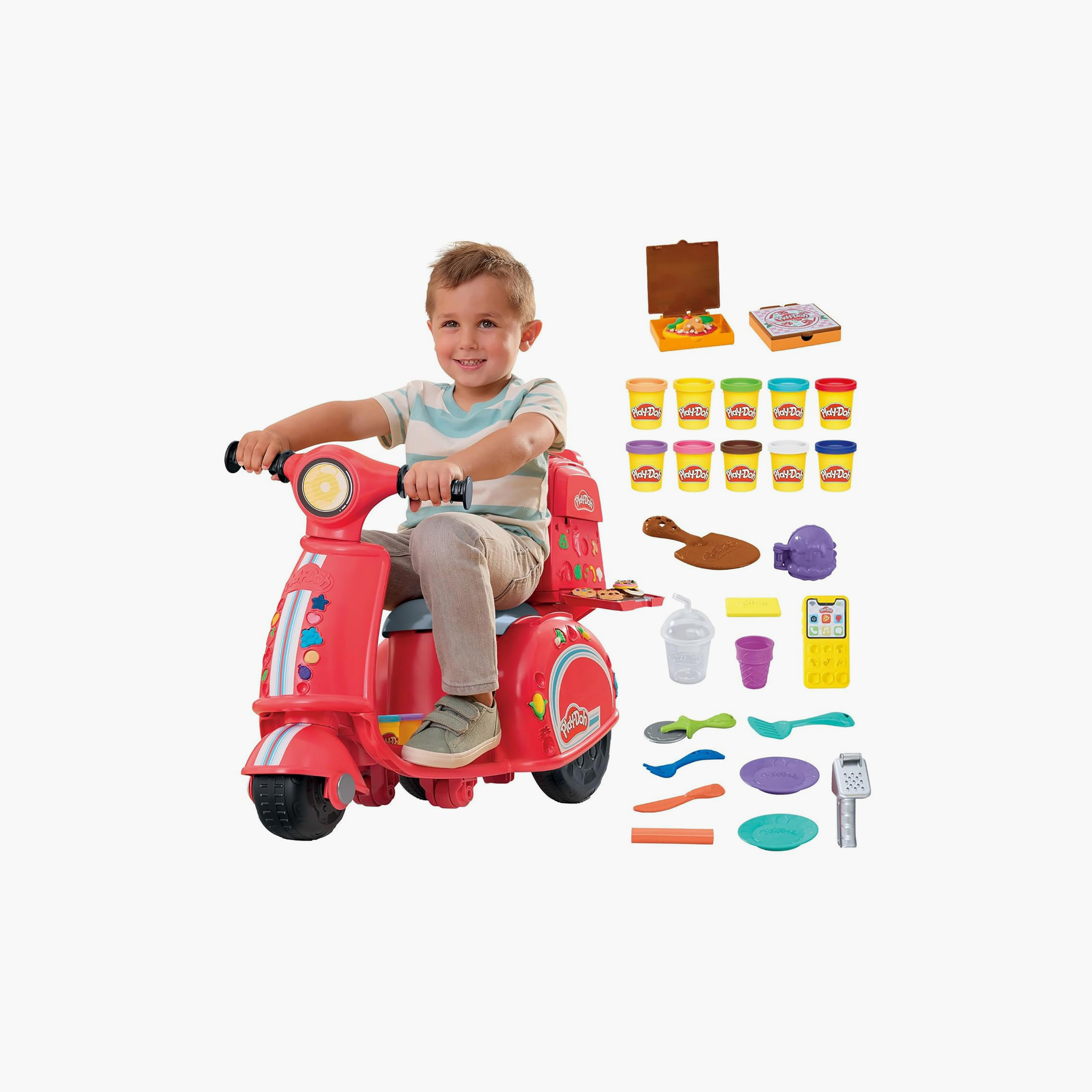 Hasbro Play Doh Pizza Delivery Scooter Playset with Dough Cans-toys-educational-doughtoys-image-12