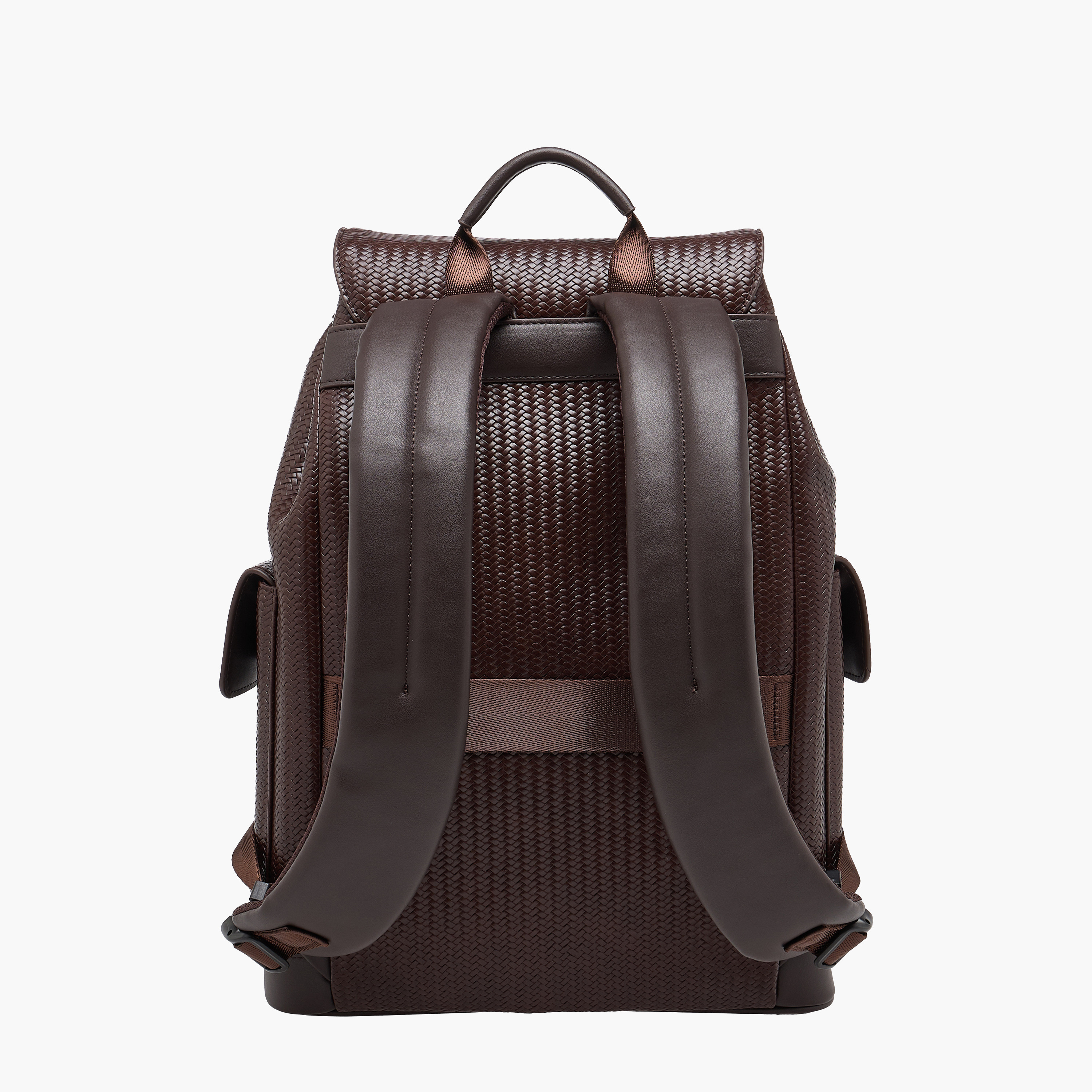 شنطة ظهر بارزة الملمس برباط إغلاق شيفرون للرجال من دوتشيني-men-bags-image-3