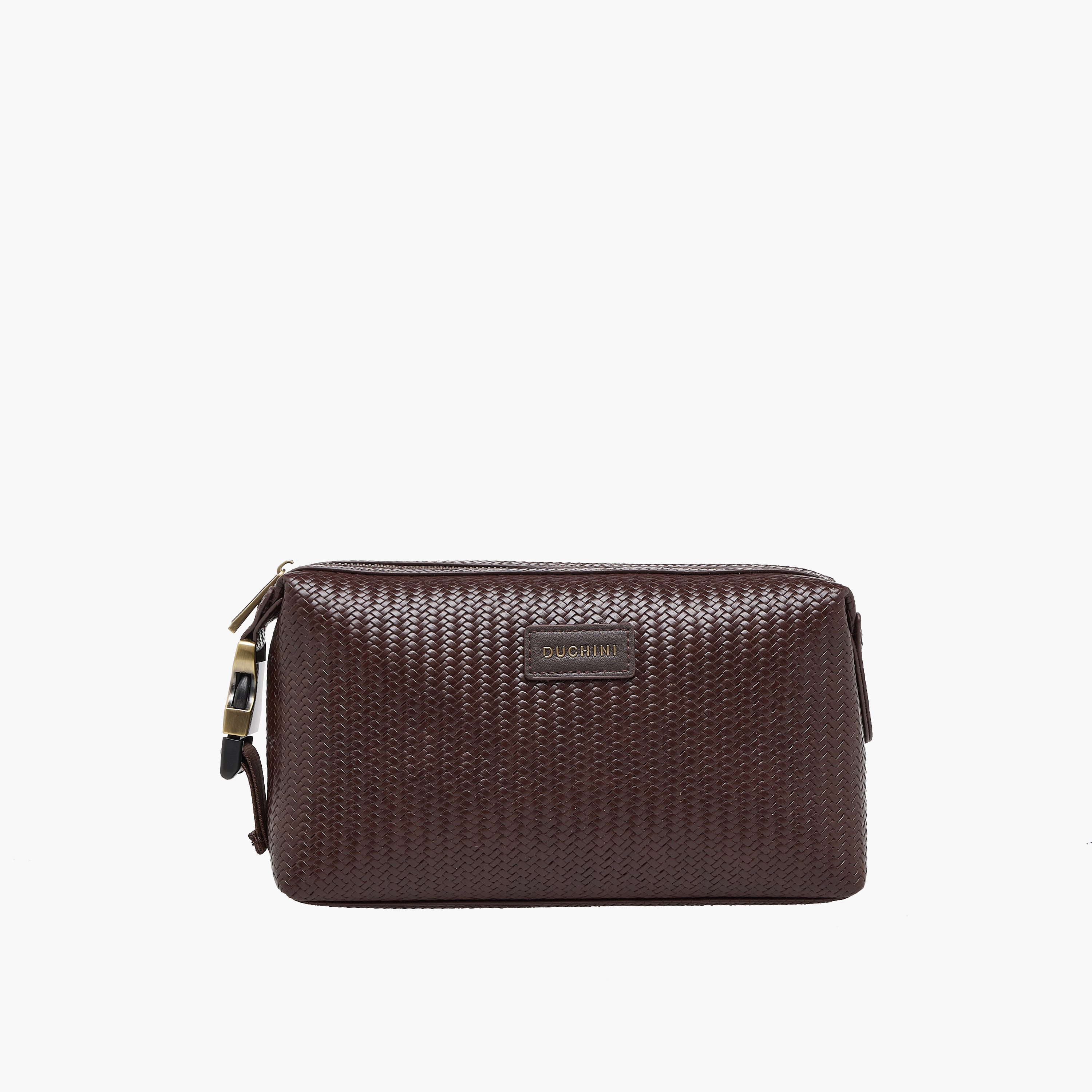 شنطة صغيرة شيفرون بارزة الملمس وحزام بإبزيم للرجال من دوتشيني-travel-accessories-image-1