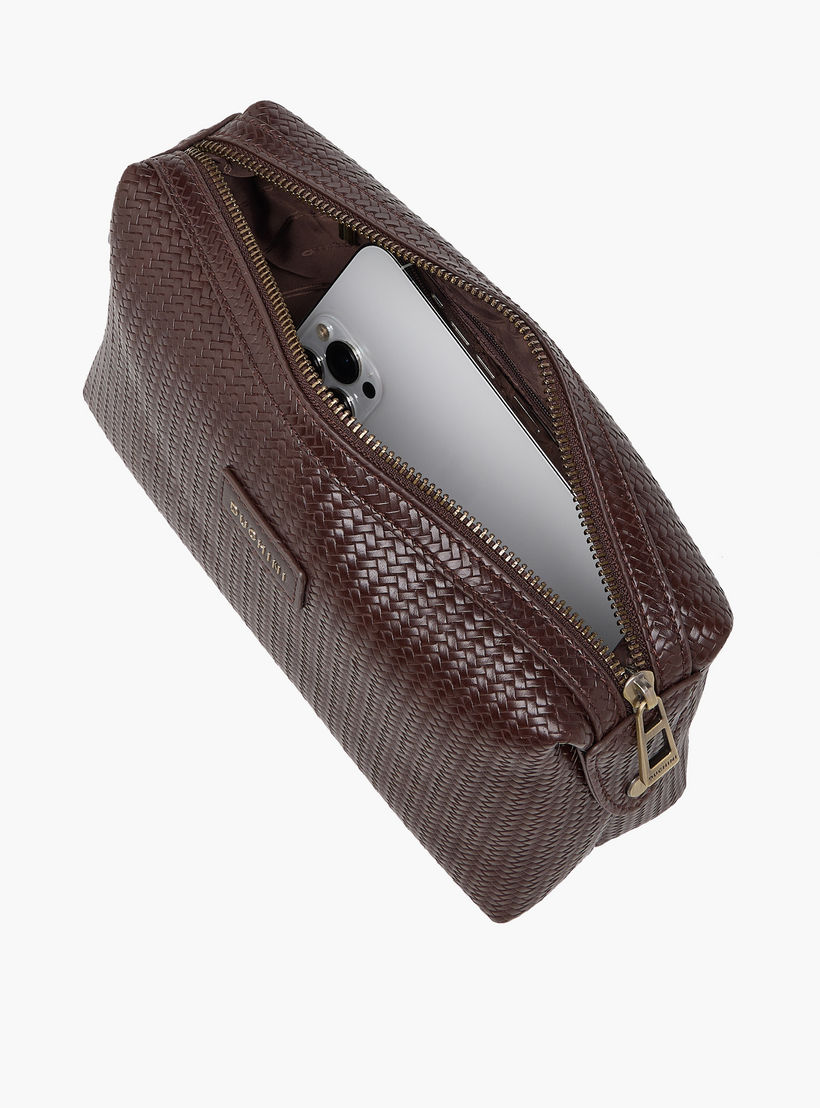شنطة صغيرة شيفرون بارزة الملمس وحزام بإبزيم للرجال من دوتشيني-travel-accessories-image-6