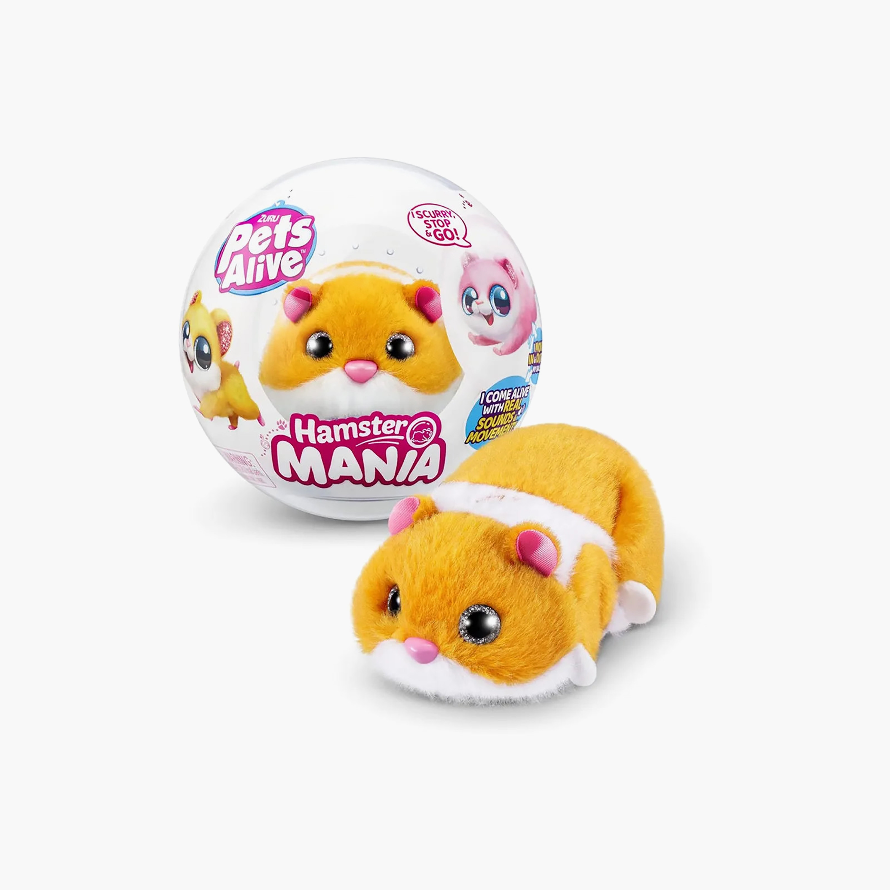 Pets Alive Hamstermania Running Hamster Soft Plush Toy-toys-plushsofttoys-animals-image-2