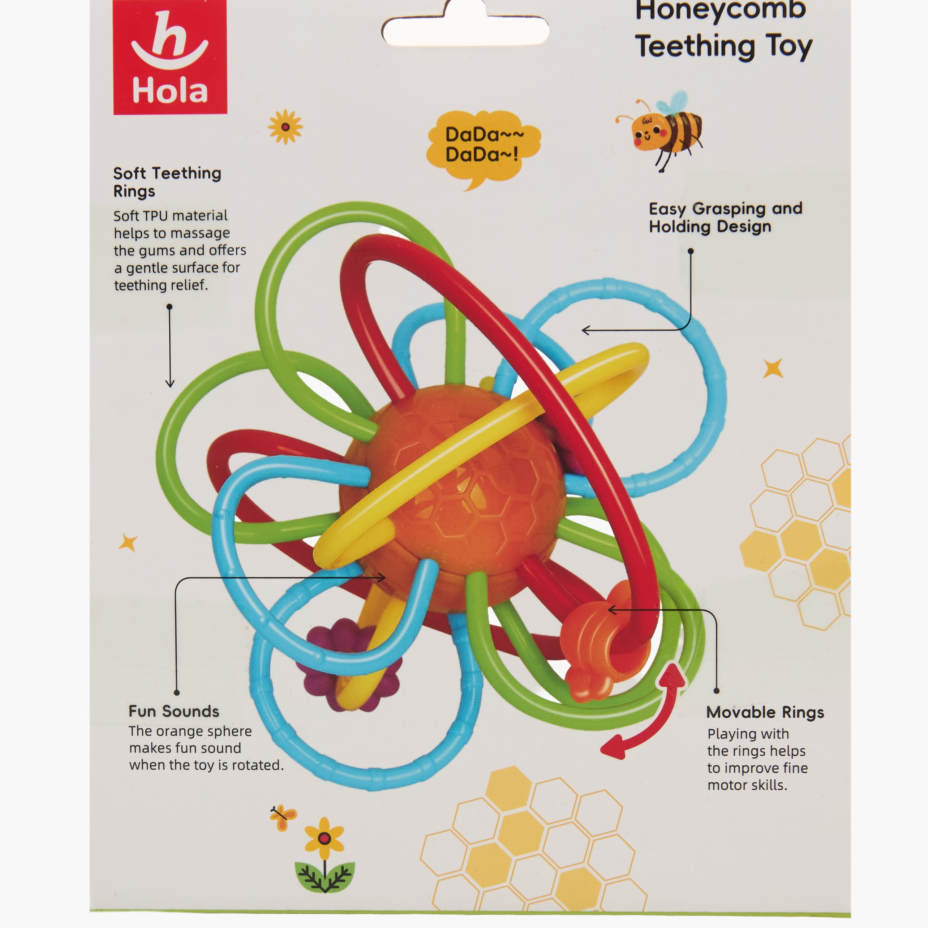 Hola Teething Ring Toy-toys-babyandtoddlertoys-rattlesandteethers-image-7