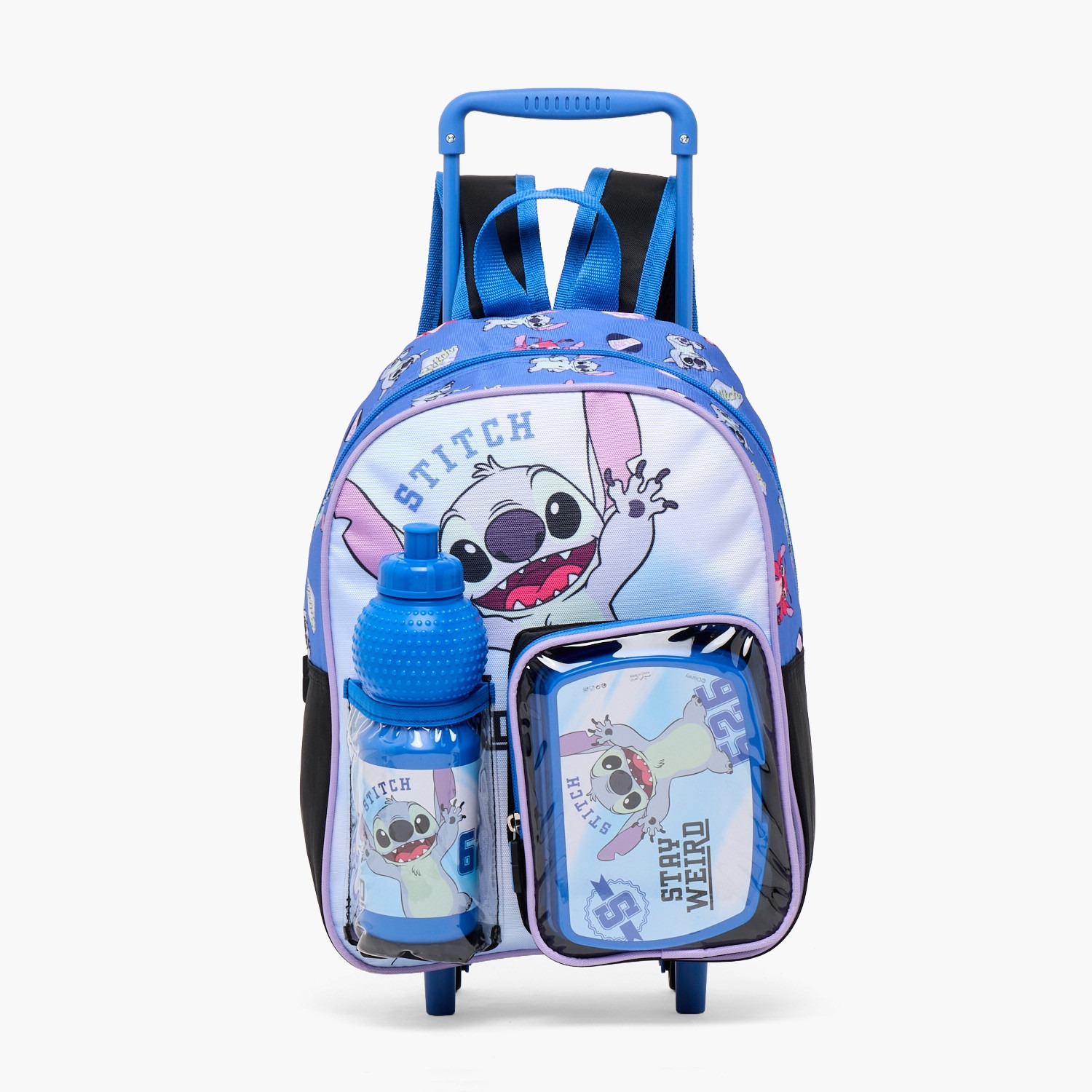 طقم شنطة ظهر وشنطة غداء وقارورة مياه 3 قطع بتصميم ستيتش للأطفال بعمر 8-13 سنة من ديزني-school-bagsandbackpacks-trolleybags-image-2