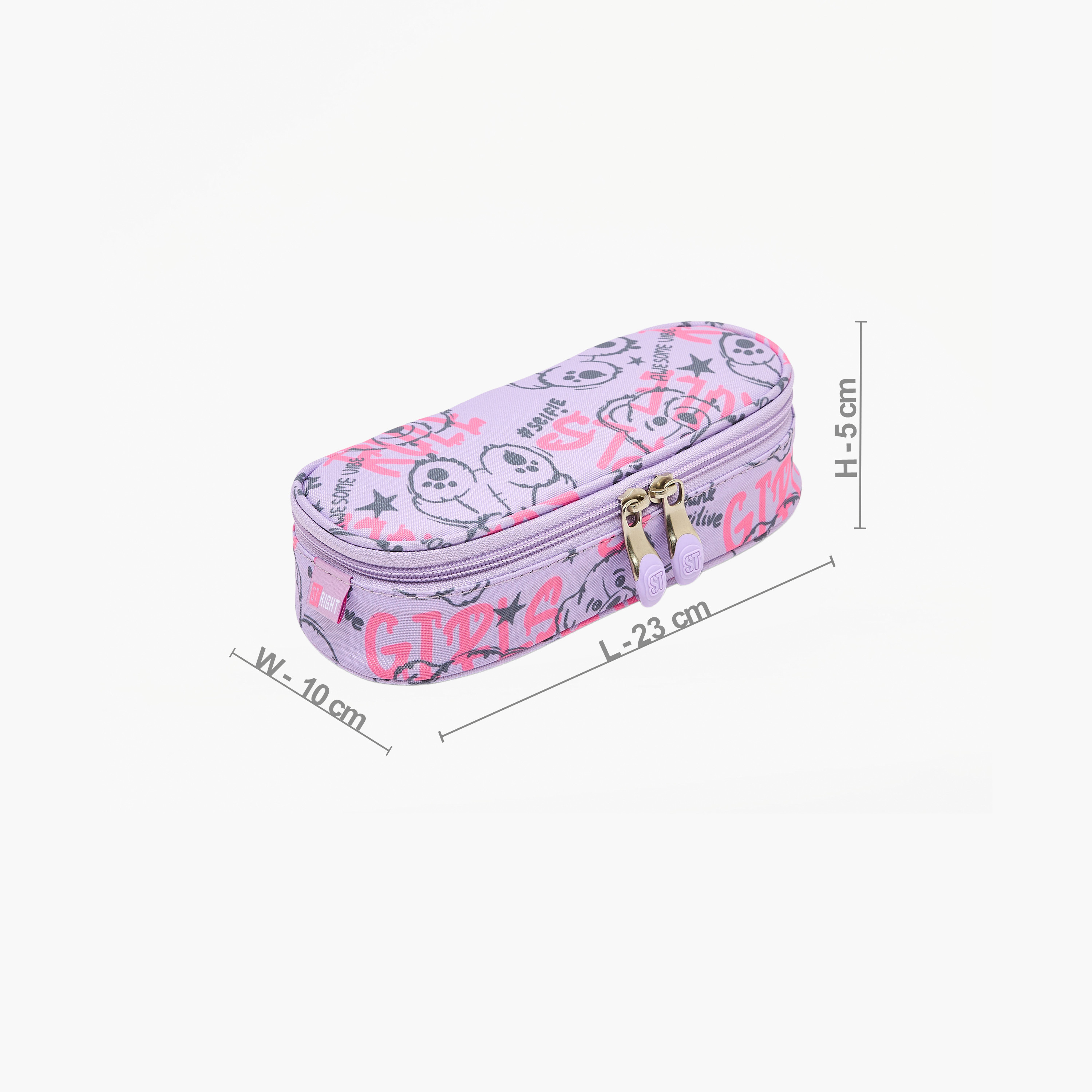 مقلمة بطبعات دب وسحاب إغلاق من سانت رايت-school-stationery-pencilcases-image-4