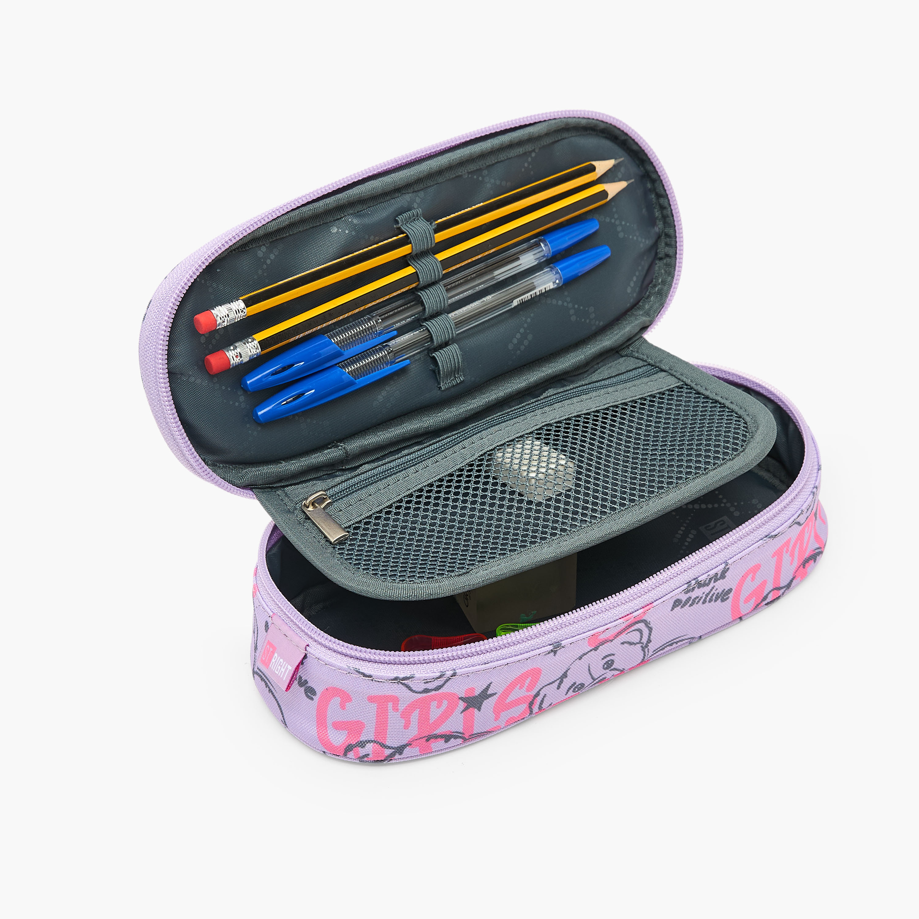 مقلمة بطبعات دب وسحاب إغلاق من سانت رايت-school-stationery-pencilcases-image-7