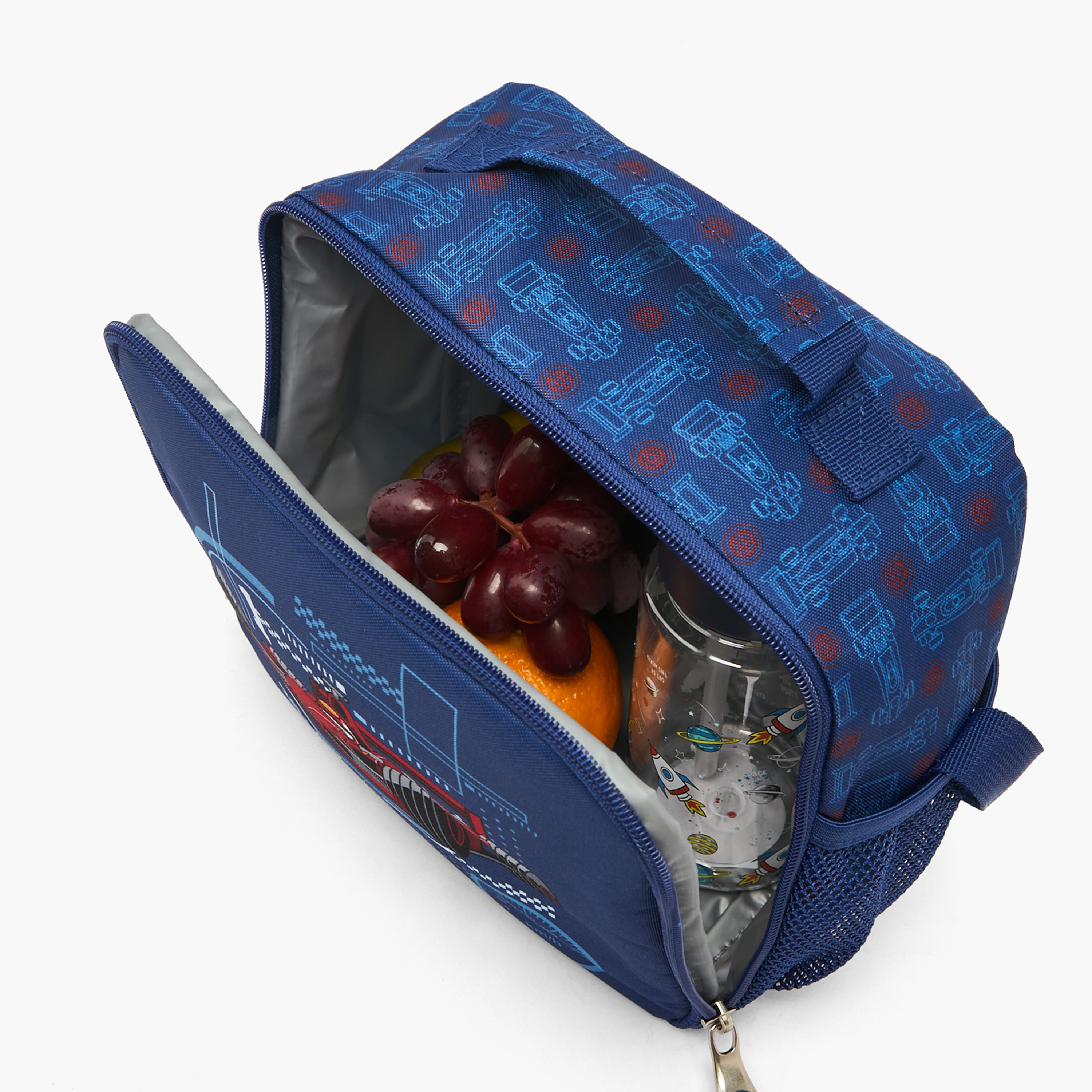 St.Right Racing Car Print Lunch Bag for Boys 8-13 Years with Adjustable Strap-school-lunchessentials-lunchbags-image-4