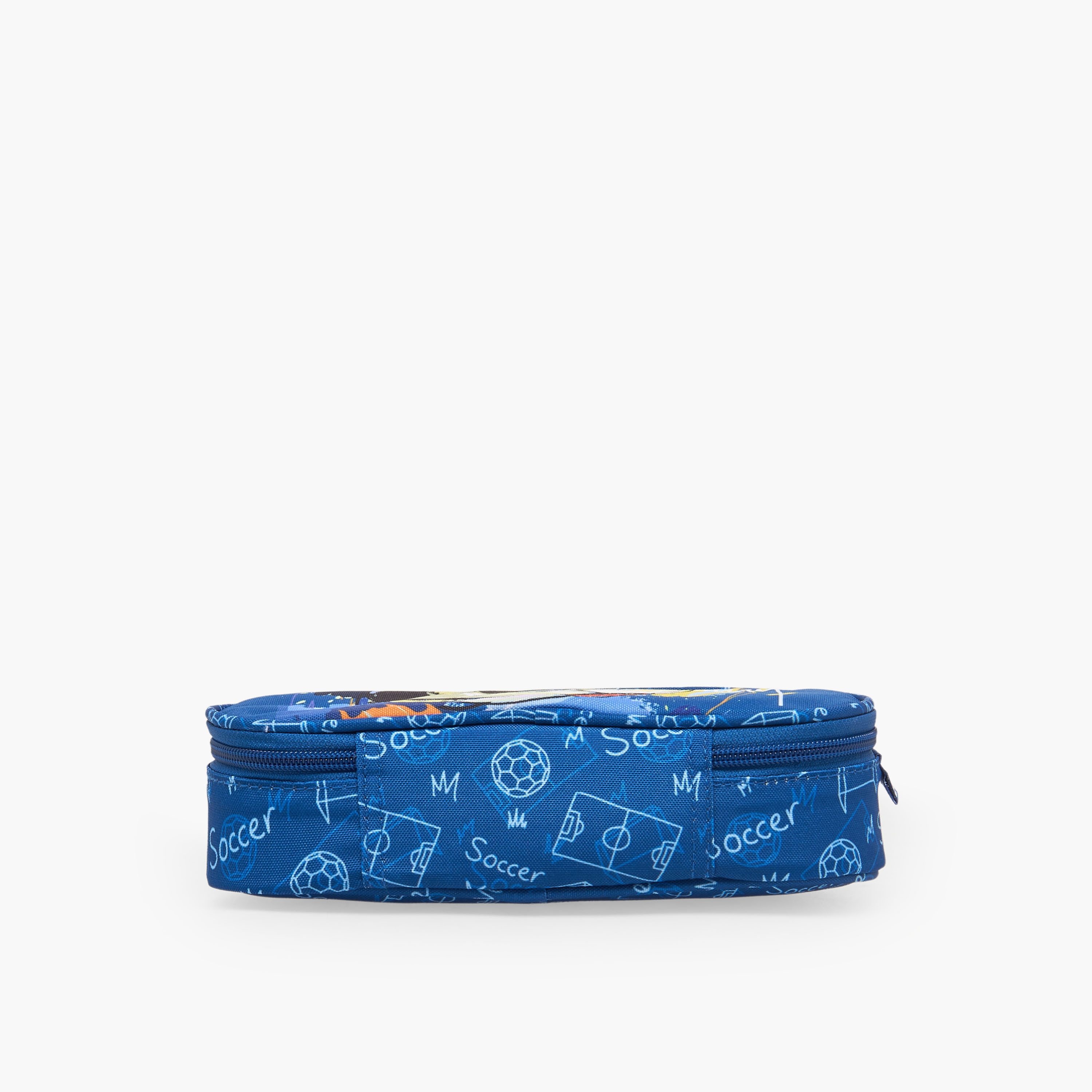مقلمة بطبعات كرة قدم وسحاب إغلاق من سانت رايت-school-stationery-pencilcases-image-3