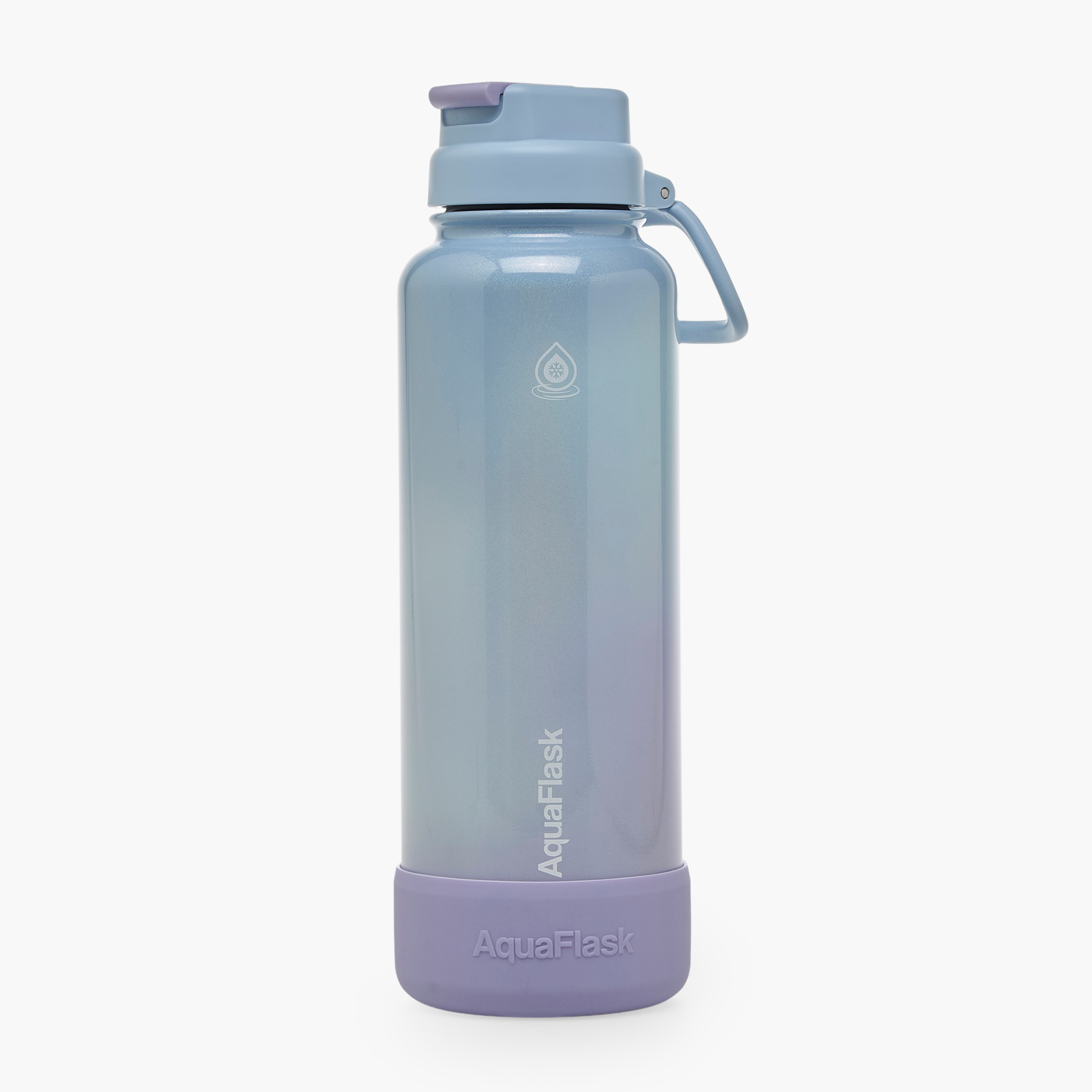 قارورة مياه ستانلس ستيل بطبعات متدرجة كاندي فلوس من أكوا فلاسك - 650 مل-household-dining-drinkserveware-bottles-image-1