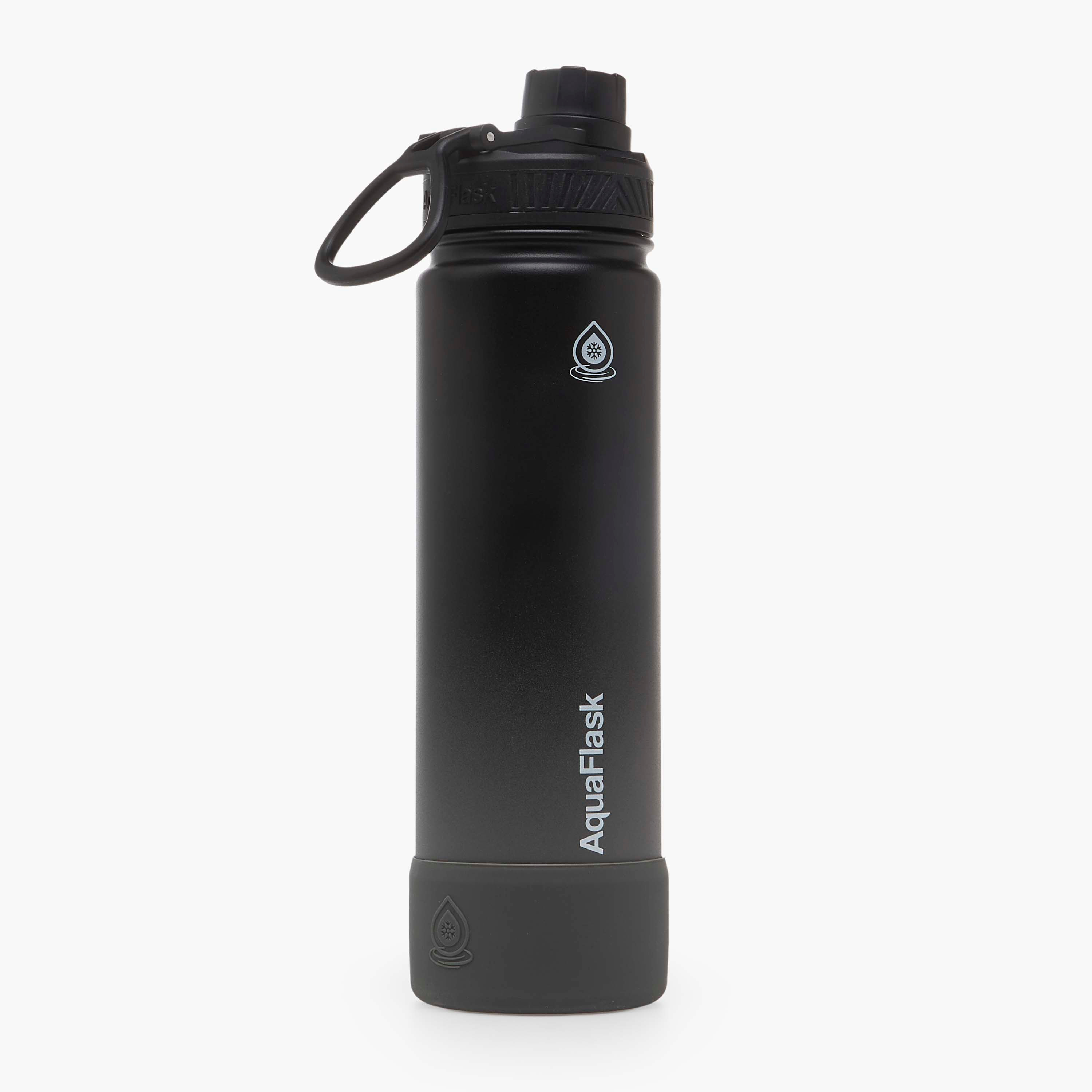 قارورة مياه ستانلس ستيل سادة ميدنايت من أكوا فلاسك - 650 مل-household-dining-drinkserveware-bottles-image-3