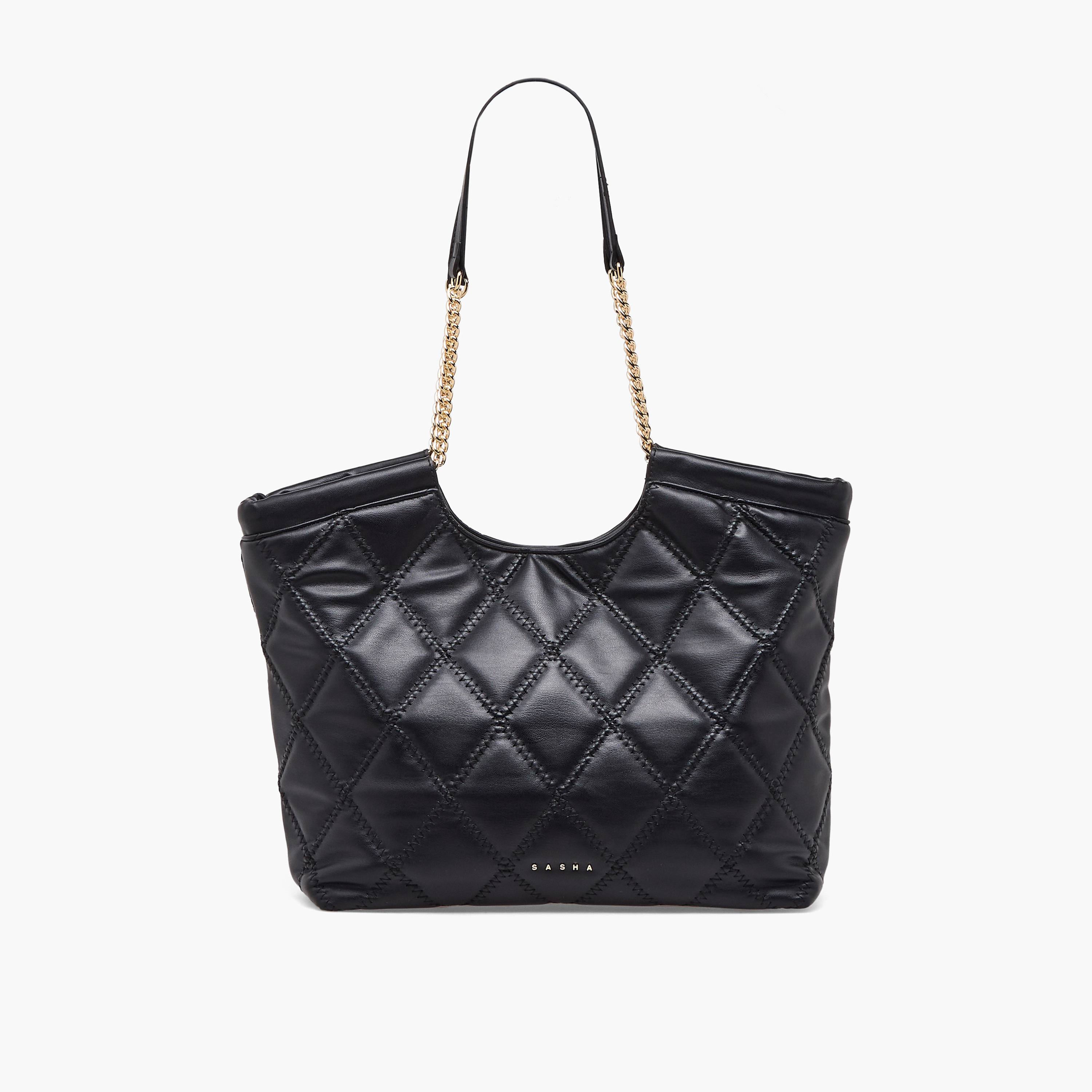 Sasha Quilted Tote Bag with Button Closure-women-bagsandwallets-handbags-image-1