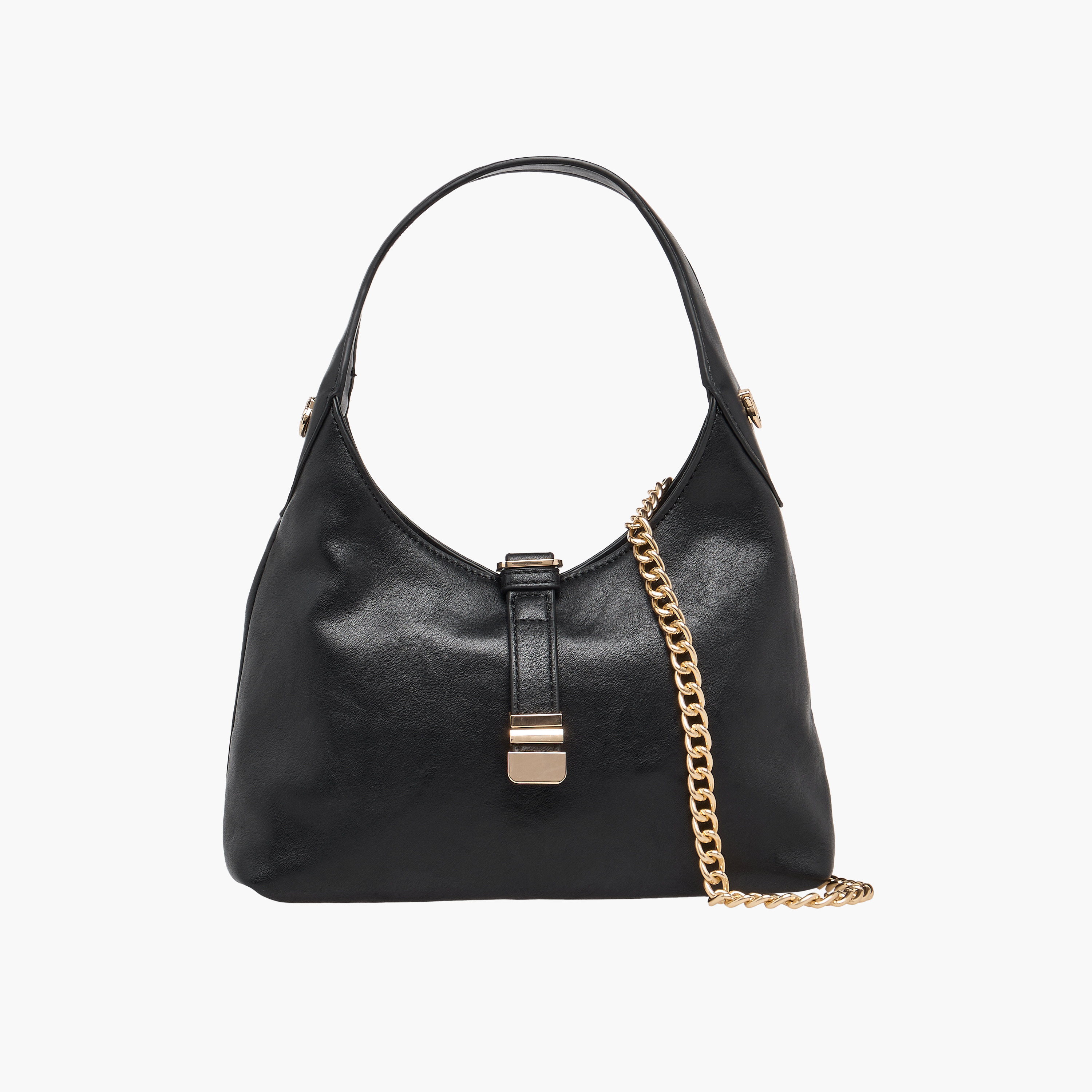 شنطة كتف سادة بحزام سلسلة من ساشا-women-bagsandwallets-handbags-image-1