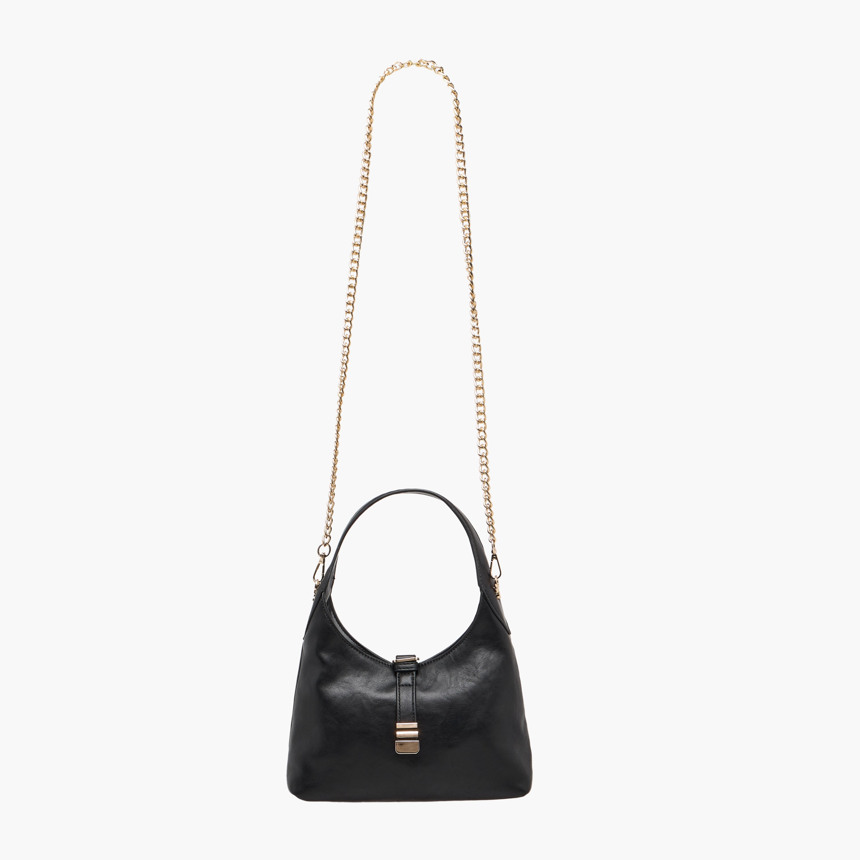 شنطة كتف سادة بحزام سلسلة من ساشا-women-bagsandwallets-handbags-image-3